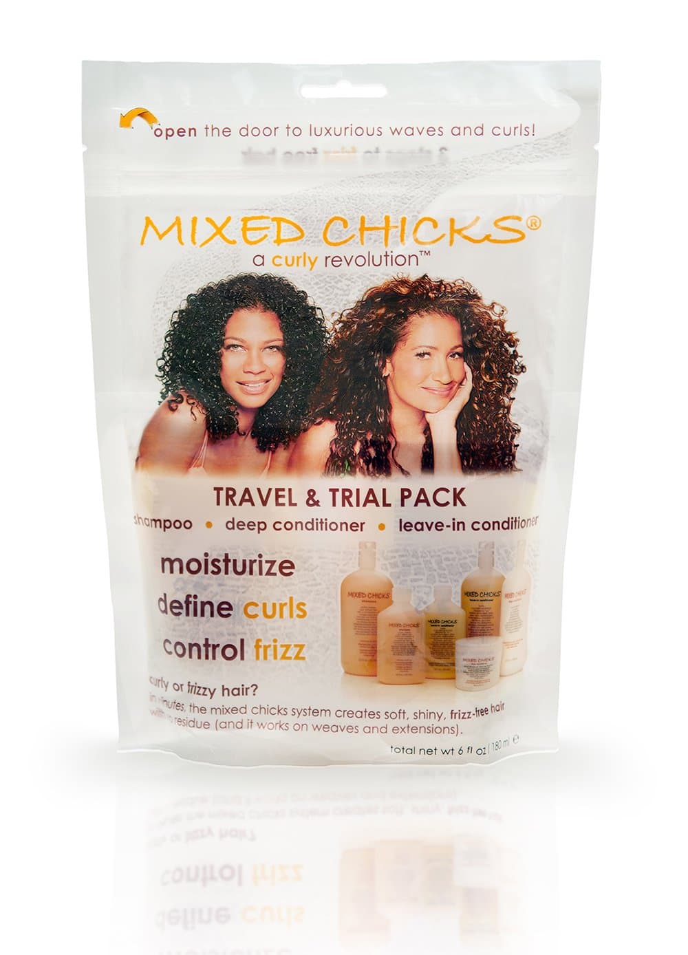 Travel & Trial Pack - Shampoo, Deep Conditioner, Leave-in Conditioner, 2 fl. oz. each