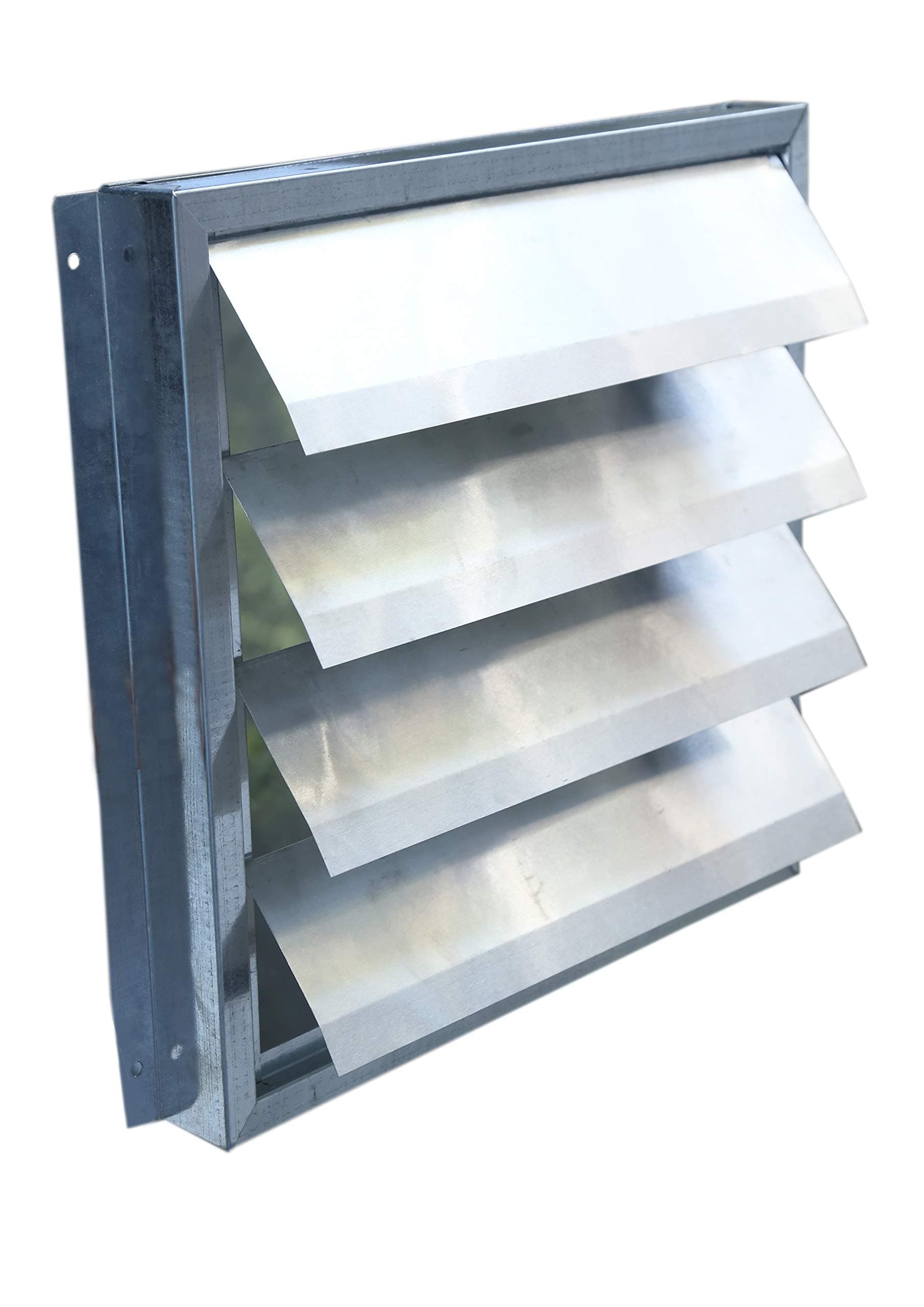 no Iron and Aluminium Exhaust Fan Louver 9-Inch, Silver Pack of 1