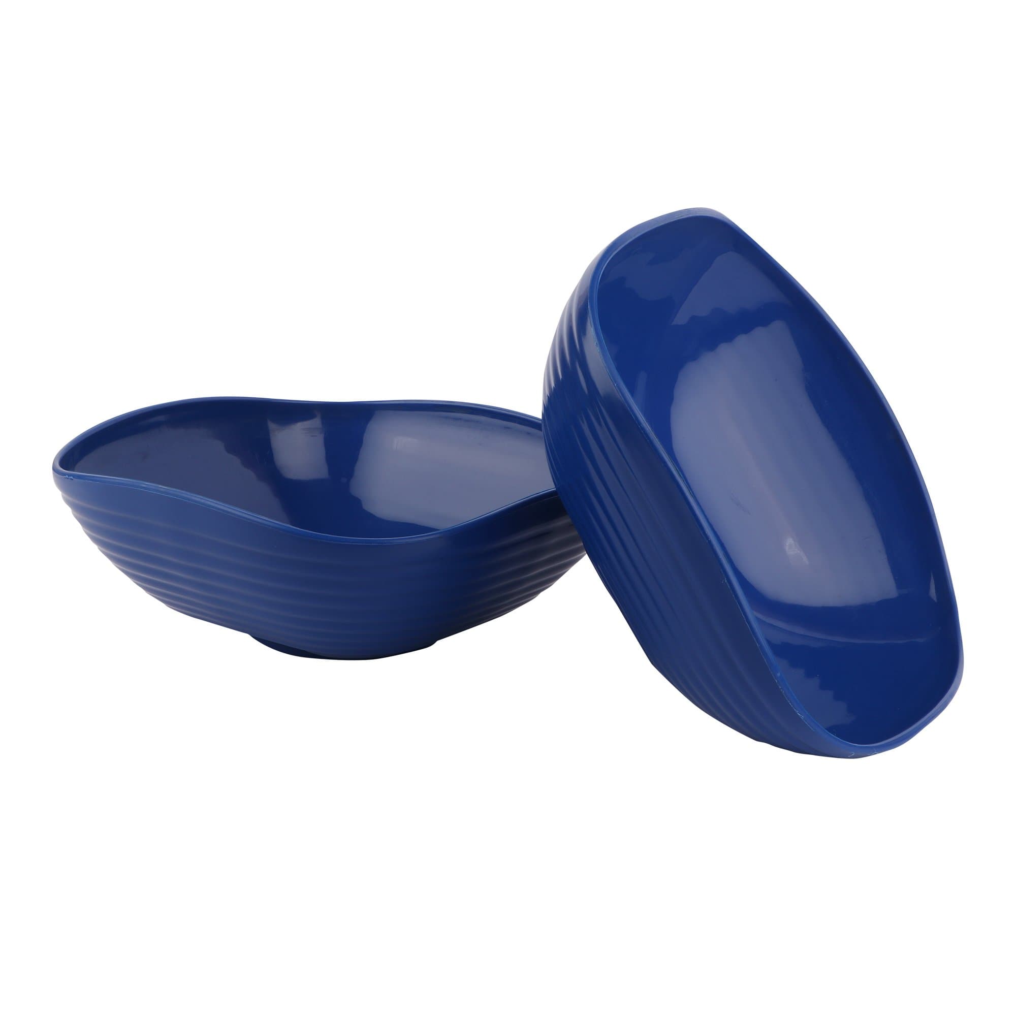 Homray Plastic Bowl, 1.2-Litre, Set of 2, Dark Blue