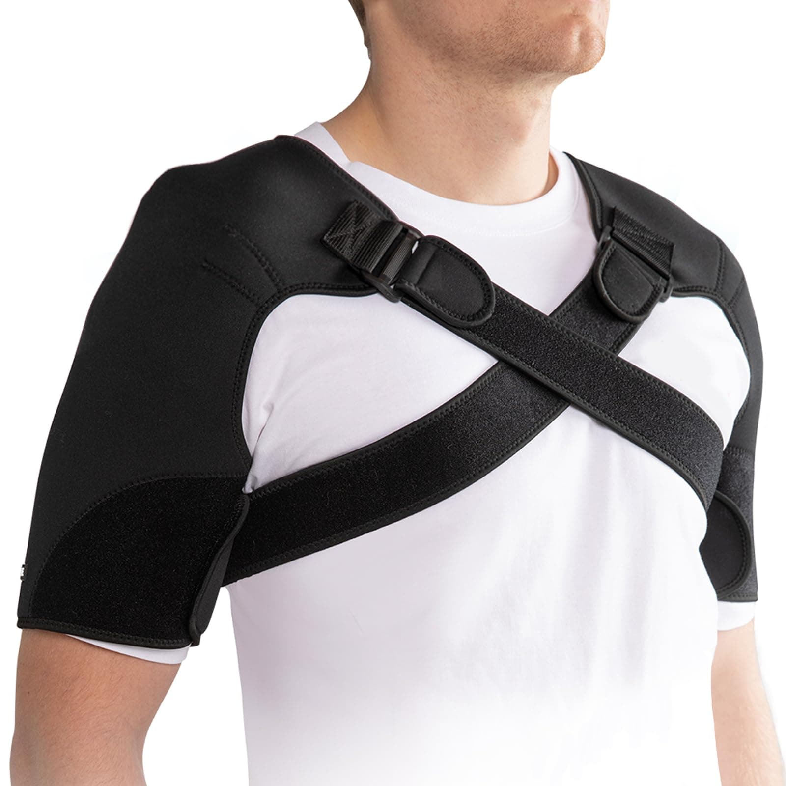 U.Y.U ESENCE Double Shoulder Brace for Women & Men,Shoulder Pain Relief Double Shoulder Support,Adjustable Shoulder Brace for Rotator Cuff,Frozen Shoulder,AC Joint Pain Relief,Shoulder Wrap (Large)