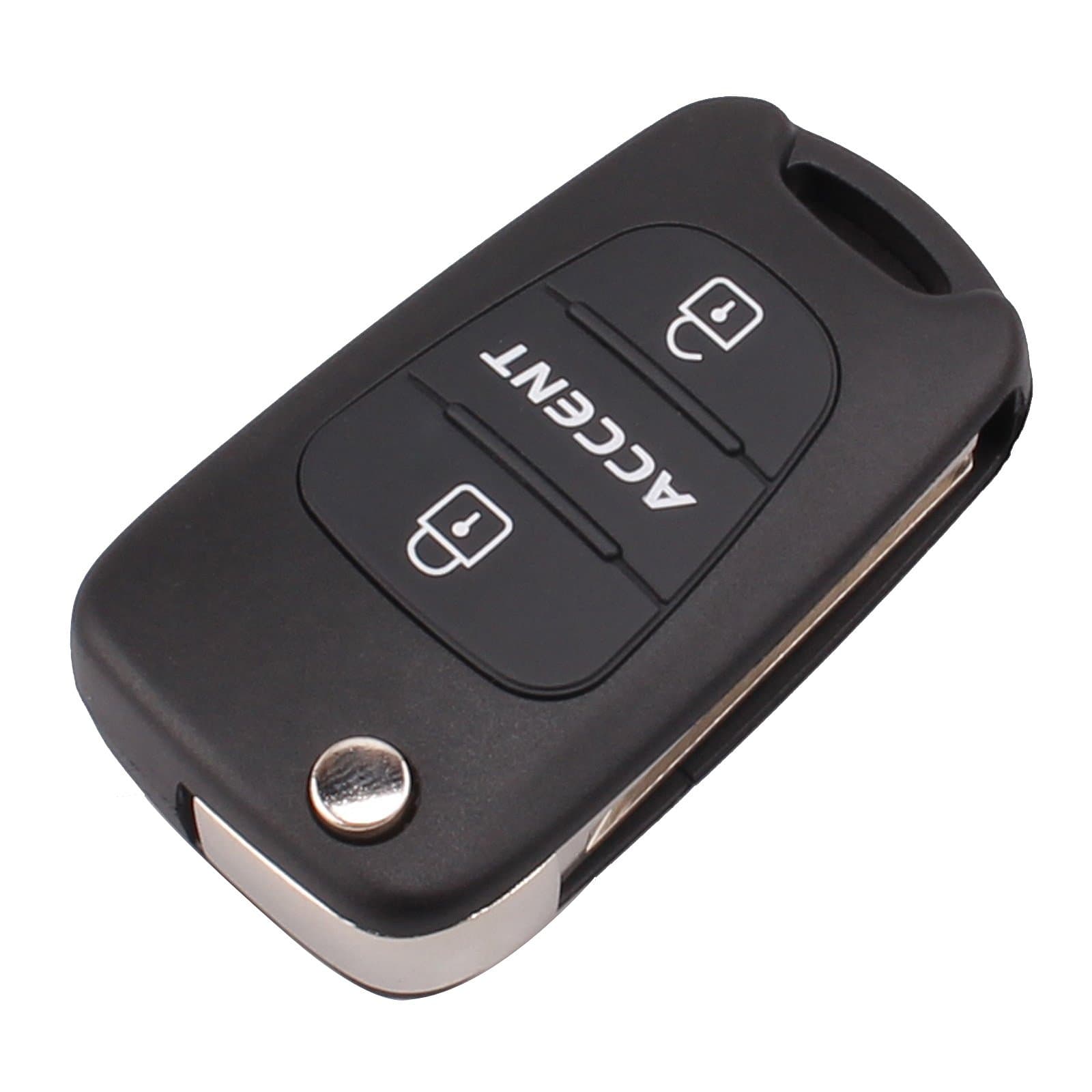 For H-yundai Accent 3 Button Flip Folding Key Shell Remote Key Case Replacement