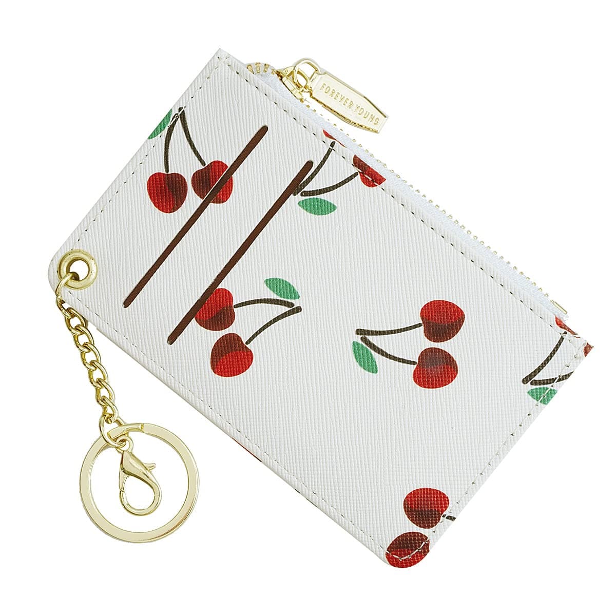 Small Wallets for Women Slim Leather Card Case Holder Wallet Coin Change Purse with Keychain