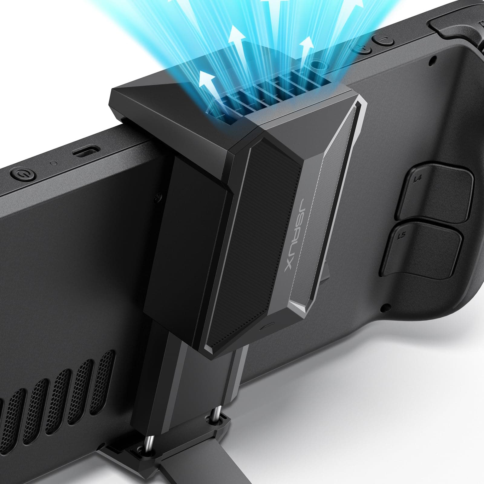 JSAUX Cooling Fan for Steam Deck, Innovative Cooler with Stand Compatible with Steam Deck OLED-GP0201