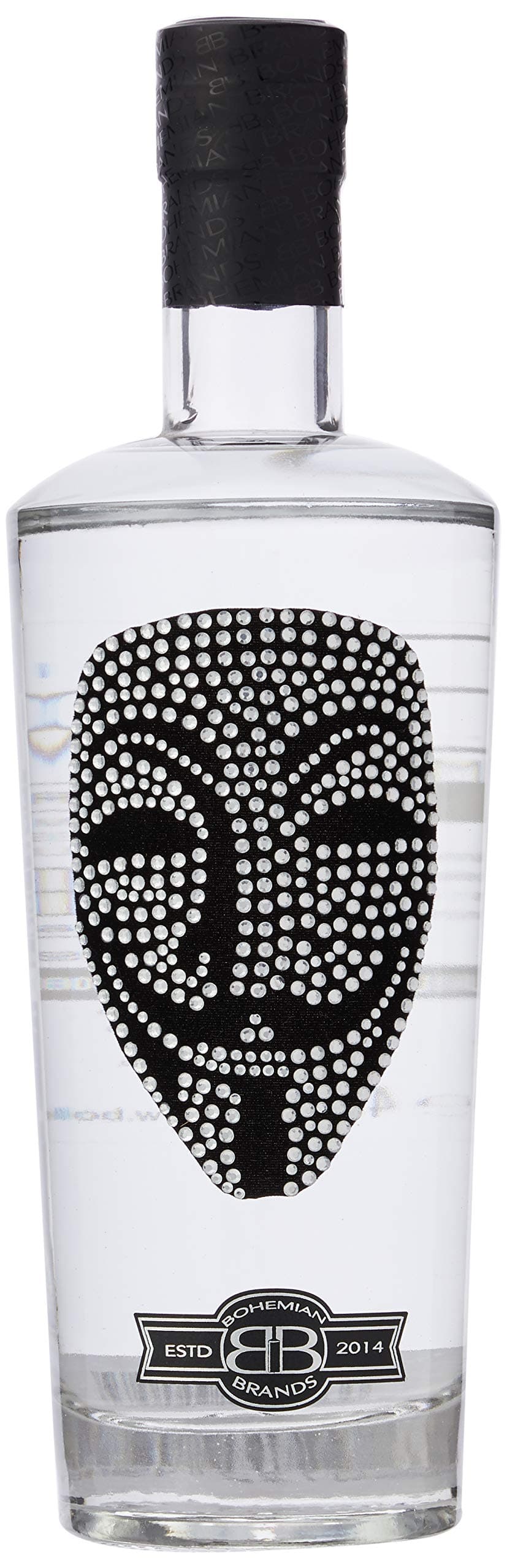 Anonymous Gin Gifts for Men & Women by Bohemian Brands, Luxury Birthday, Guy Fawkes or Cosplay Alcohol with Crystal Mask, Distilled 5 Times for Superior Taste - 70cl