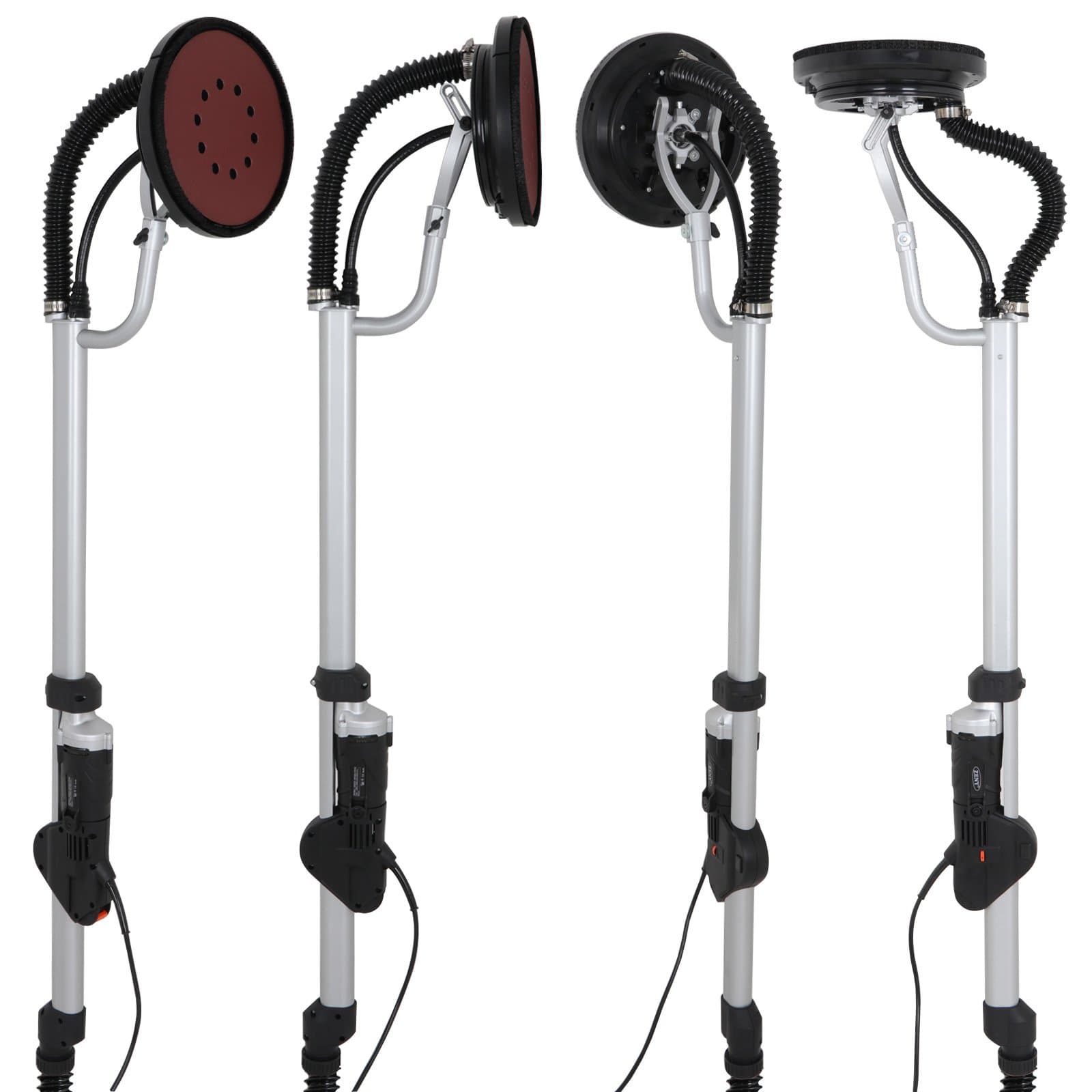 Power Drywall Sander, Electric Vacuum Sander Variable 6 Speed Adjustment Foldable with 6 Sand Pads