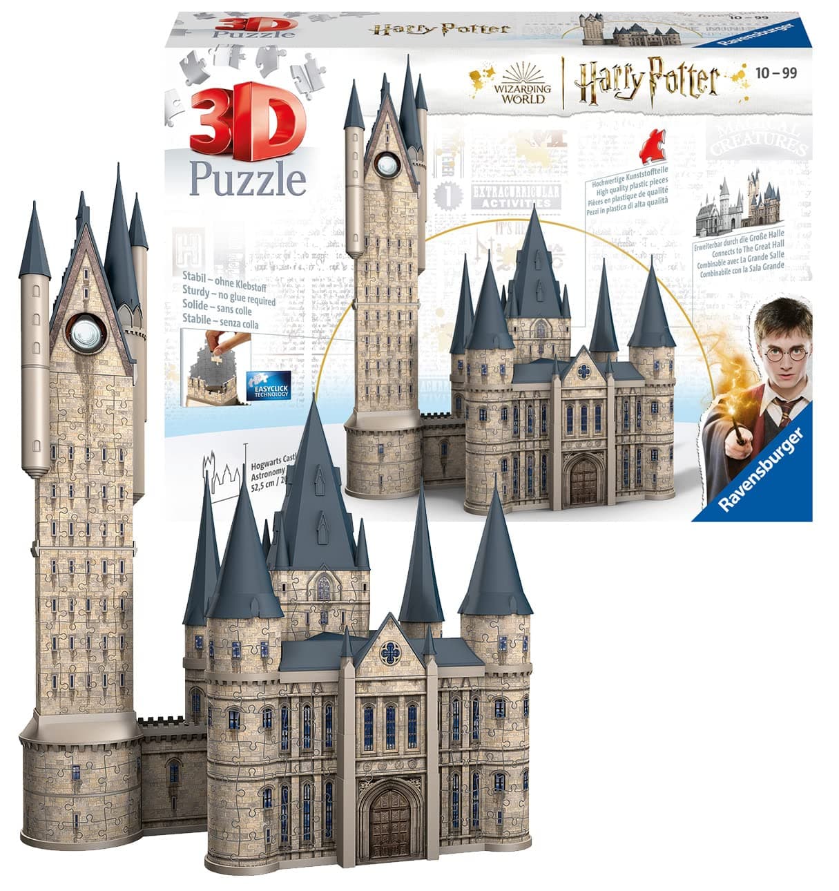 Ravensburger Harry Potter Gifts - 3D Jigsaw Puzzles for Kids and Adults Age 10 Years Up - Hogwarts Astronomy Tower - 540 Pieces - No Glue Required