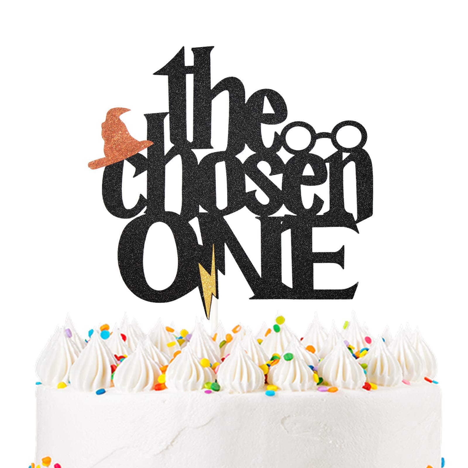 Wizard Theme The Chosen ONE Cake Topper Wizard 1st Birthday Cake Topper for Harry Theme Magic Party First Birthday Party