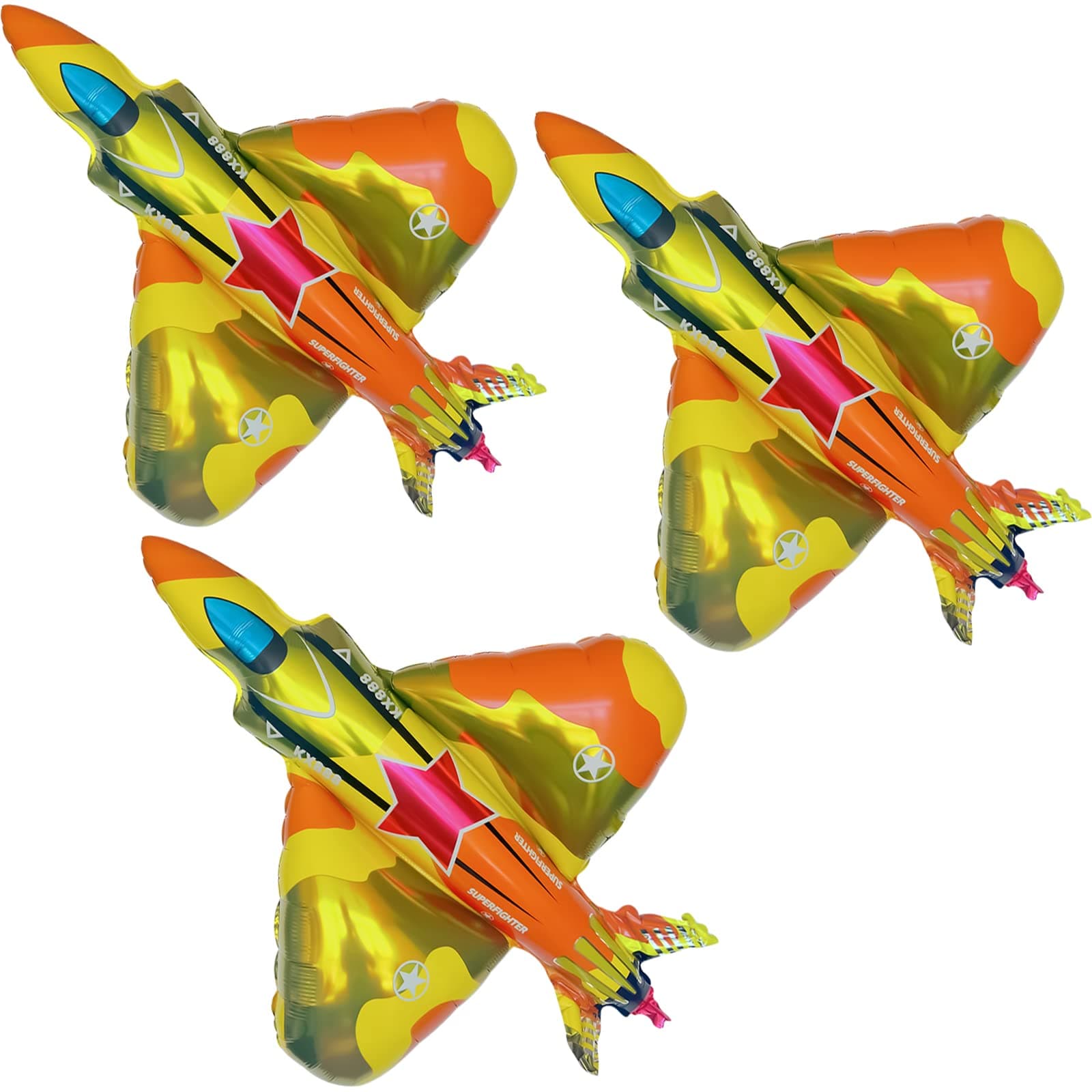 3PCS 42'' Airplane balloons.airplane birthday party decorations for boy baby shower party supplies