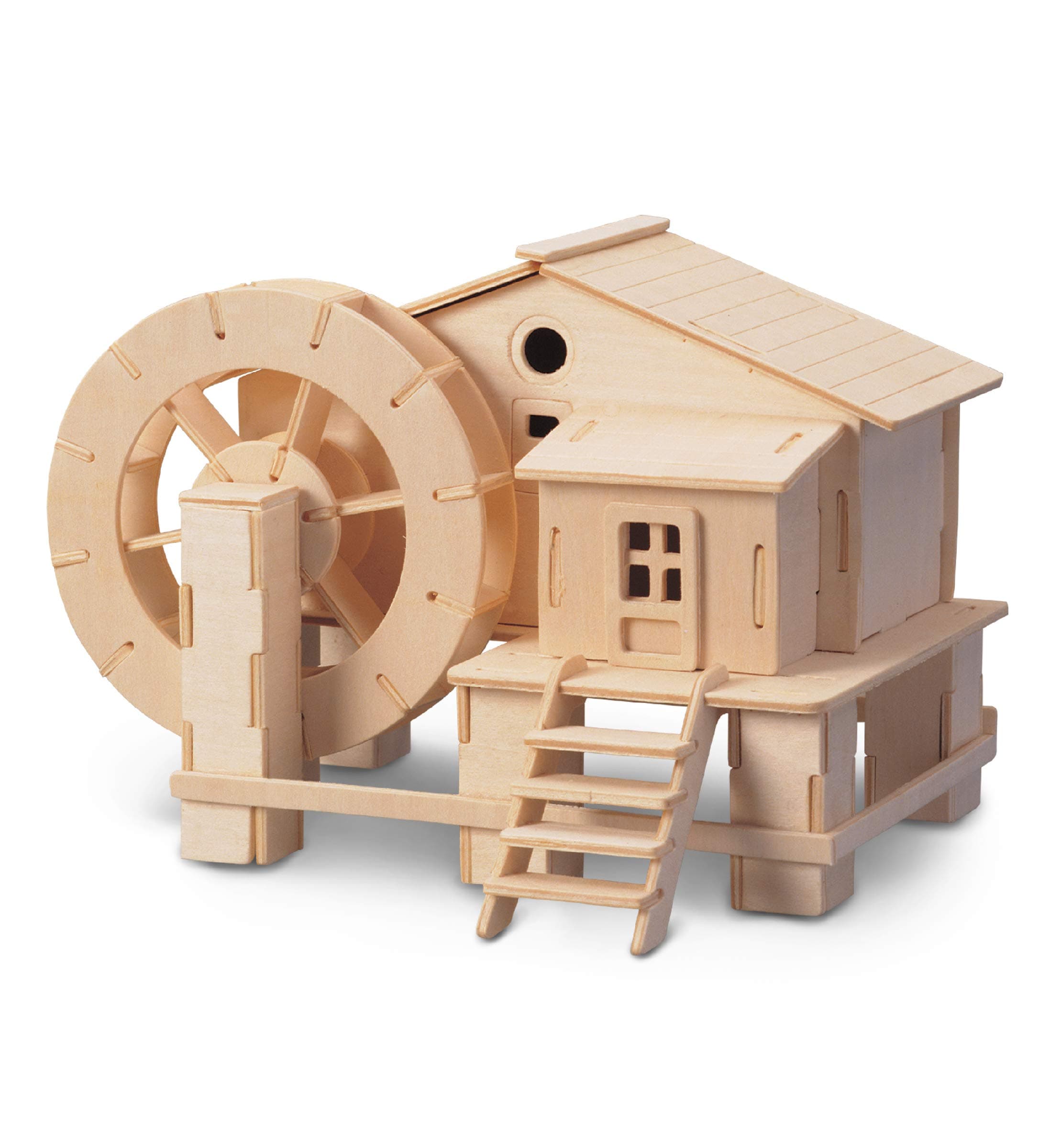 Puzzled Water Mill 3D Jigsaw Woodcraft Kit Wooden Puzzle