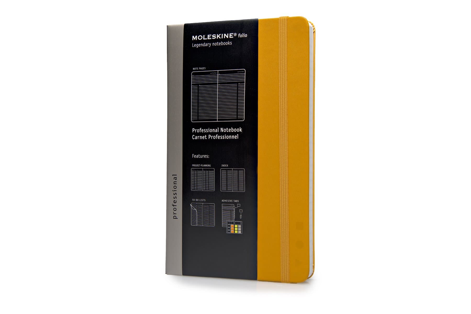 Moleskine Folio Professional Notebook, Large, Orange Yellow, Hard Cover (5 x 8.25)