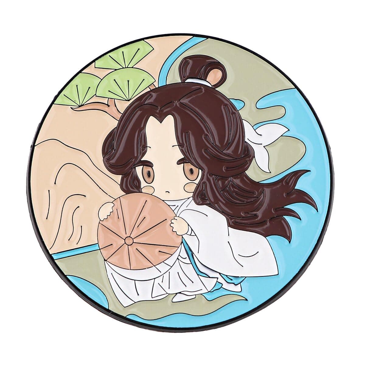PinstantTian Guan Ci Fu Heaven's Official Blessing Anime Hua Cheng Xie Lian 2" Enamel Pin, 2 Inches Tall, Enamel, metal