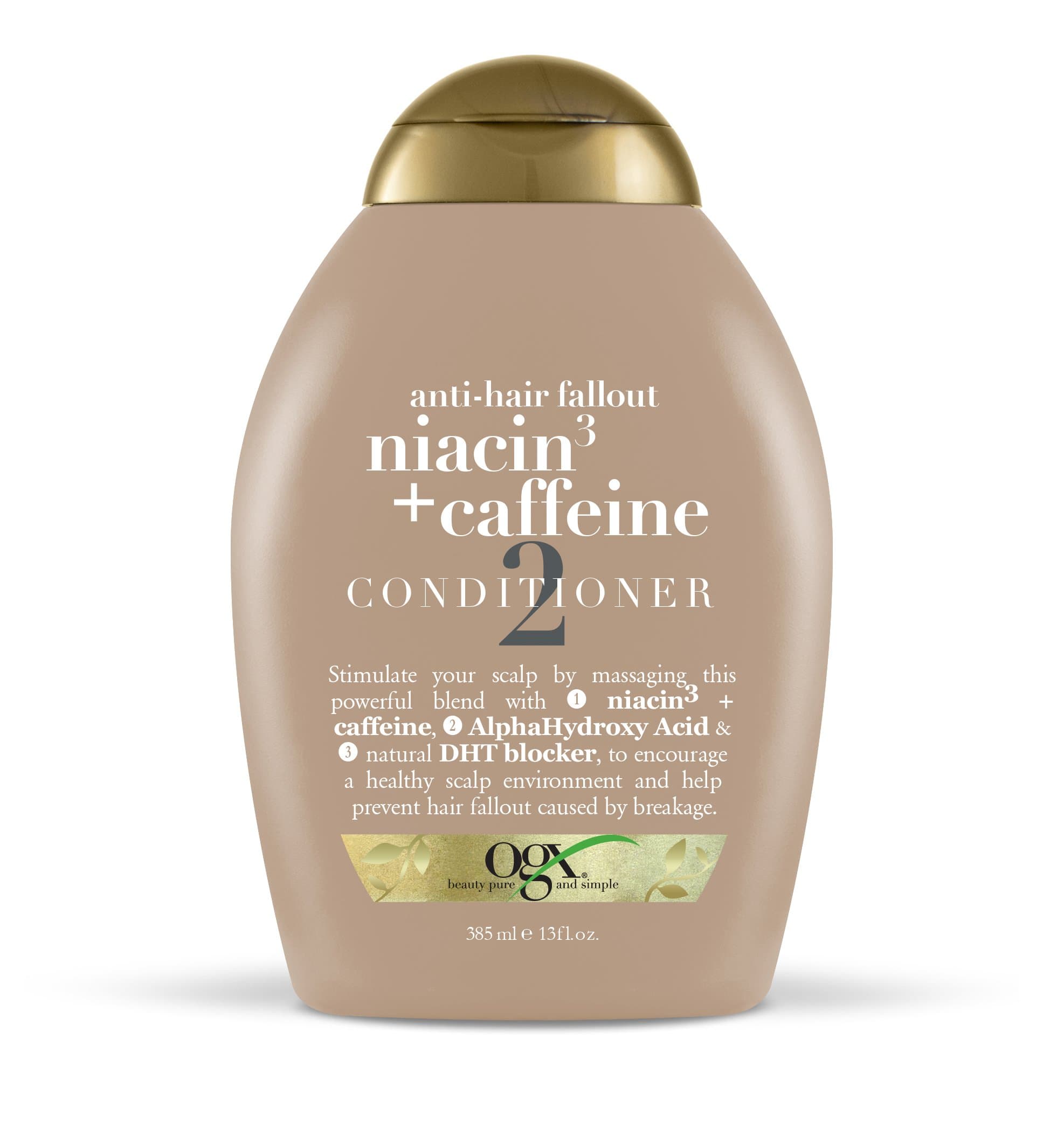 OGXAnti-Hair Fallout Niacin3 + Caffeine Conditioner, 13 Fl Oz