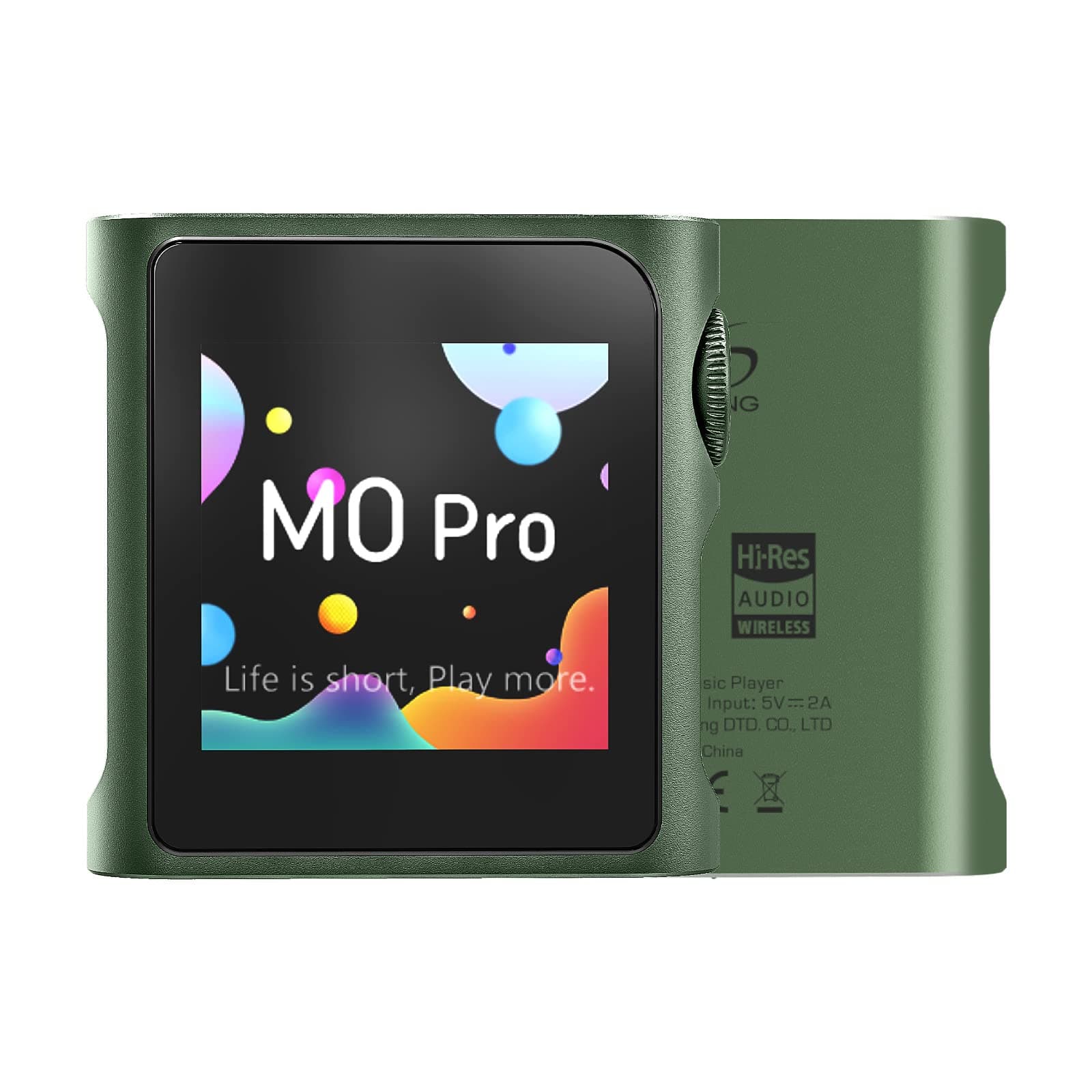 SHANLING M0 Pro MP3 Player with Bluetooth,Hi-Res Portable Music Player,Digital Audio Player 1.54” HD Touch Screen up to 10 Hour Battery Bluetooth and USB Type-C dongle 3.5mm Jacks