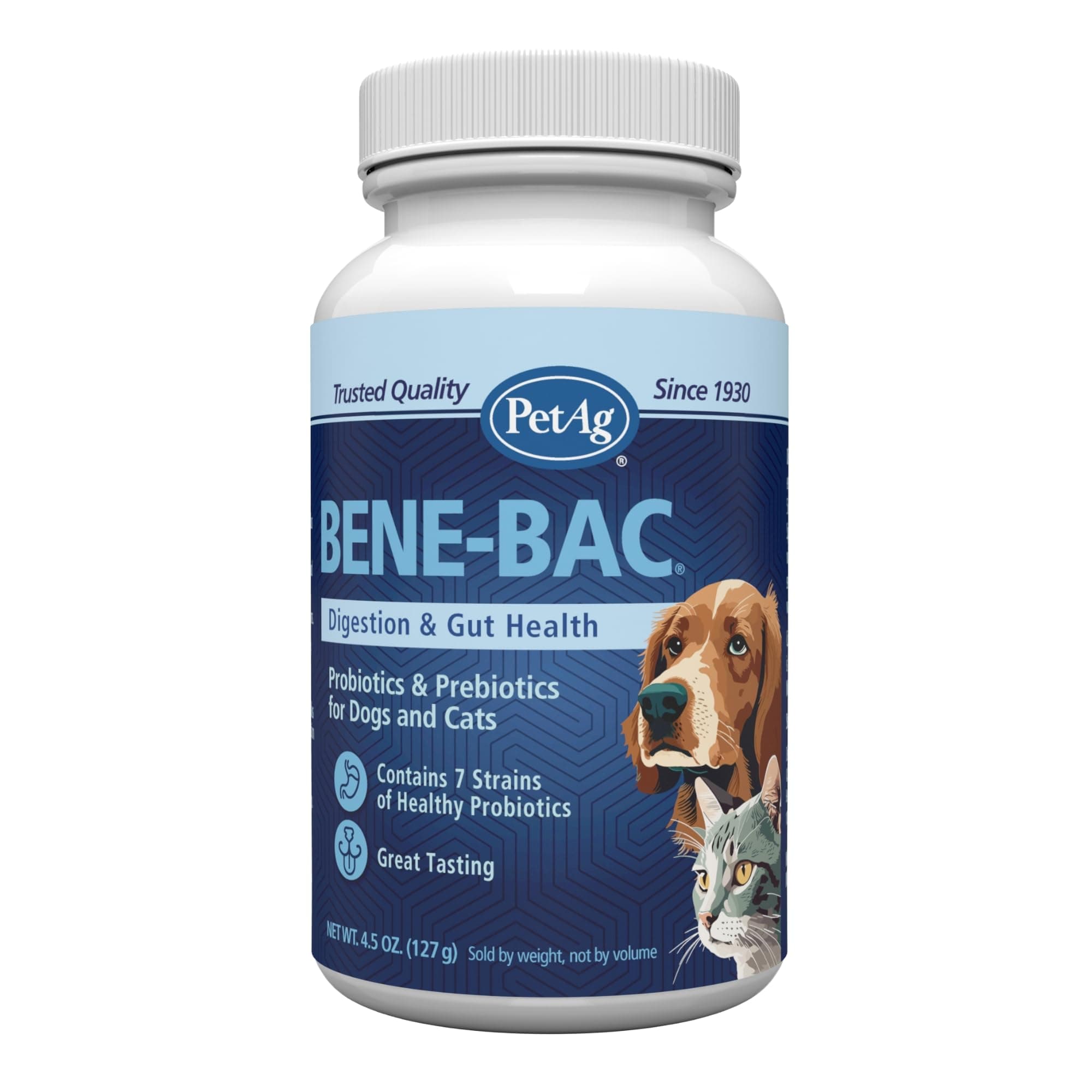 Bene-Bac Plus Prebiotic Pet Powder, 4-1/2-Ounce