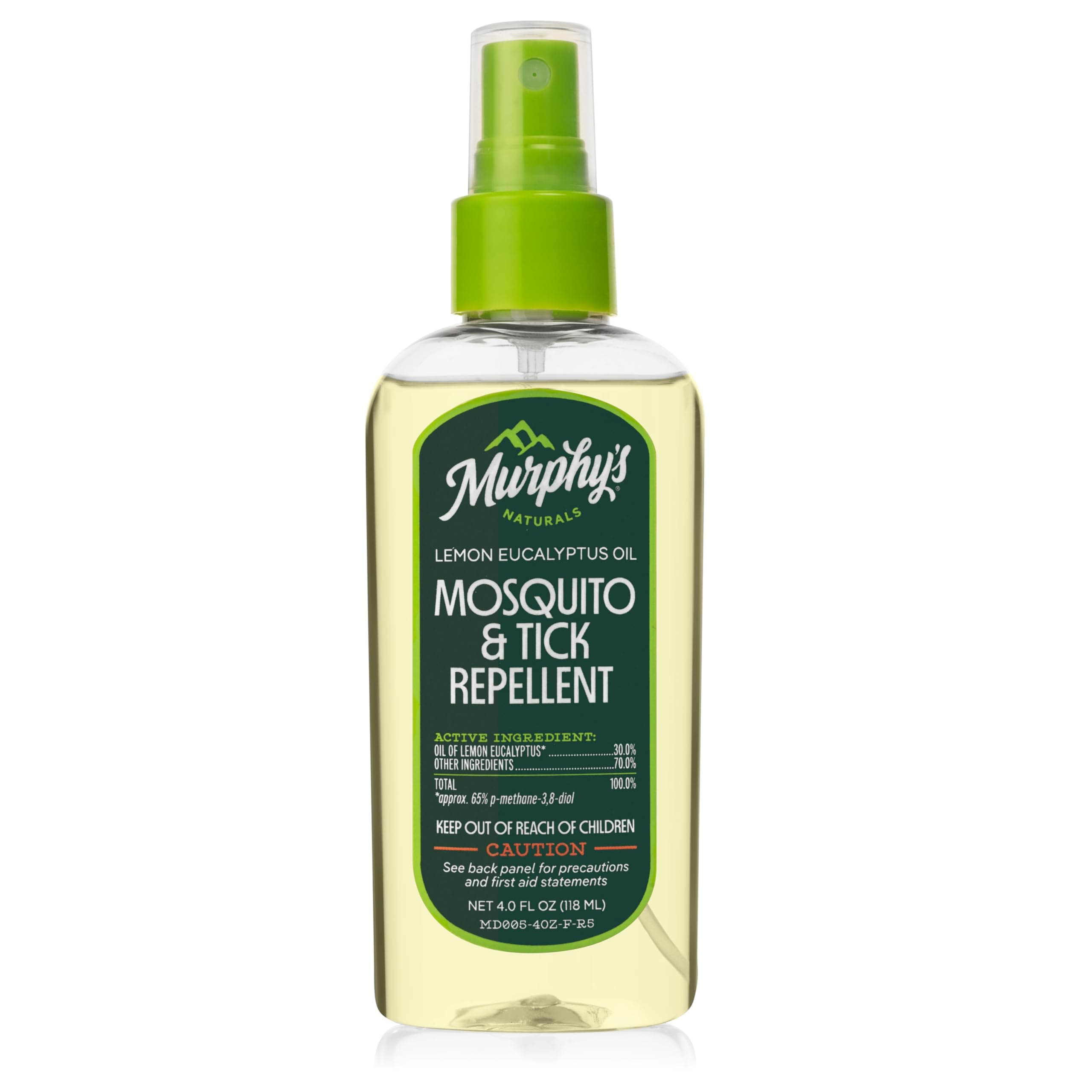 Murphy's Naturals Lemon Eucalyptus Natural Insect Repellent, 4-Ounce Pump Spray