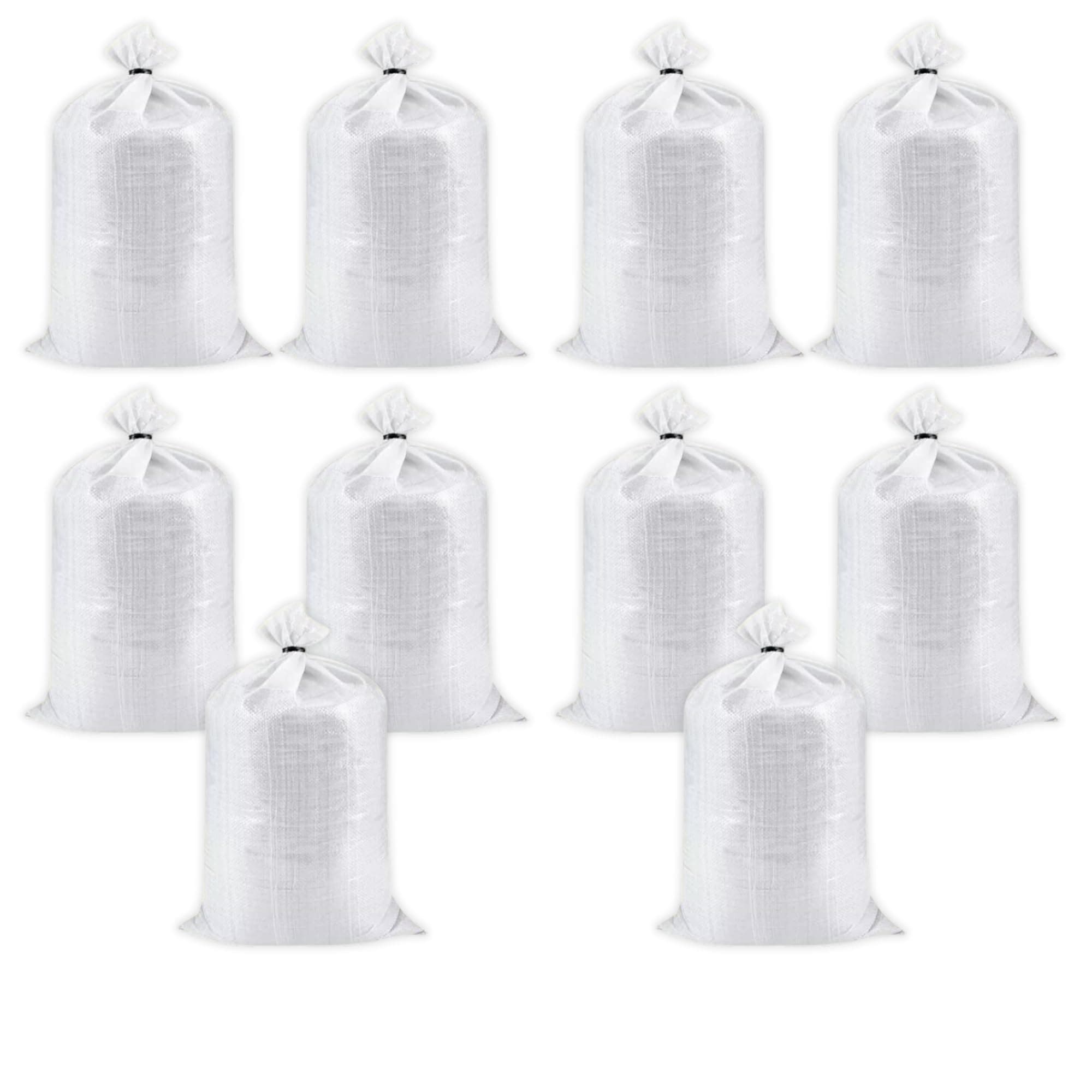 Empty HDPE White Bag, Bora 24×40 Inches Pack of 10, Bori for Packing of Food, vegetables, Grains, Wheat, Rice, Sugar, etc Products, Set of 10 Pieces