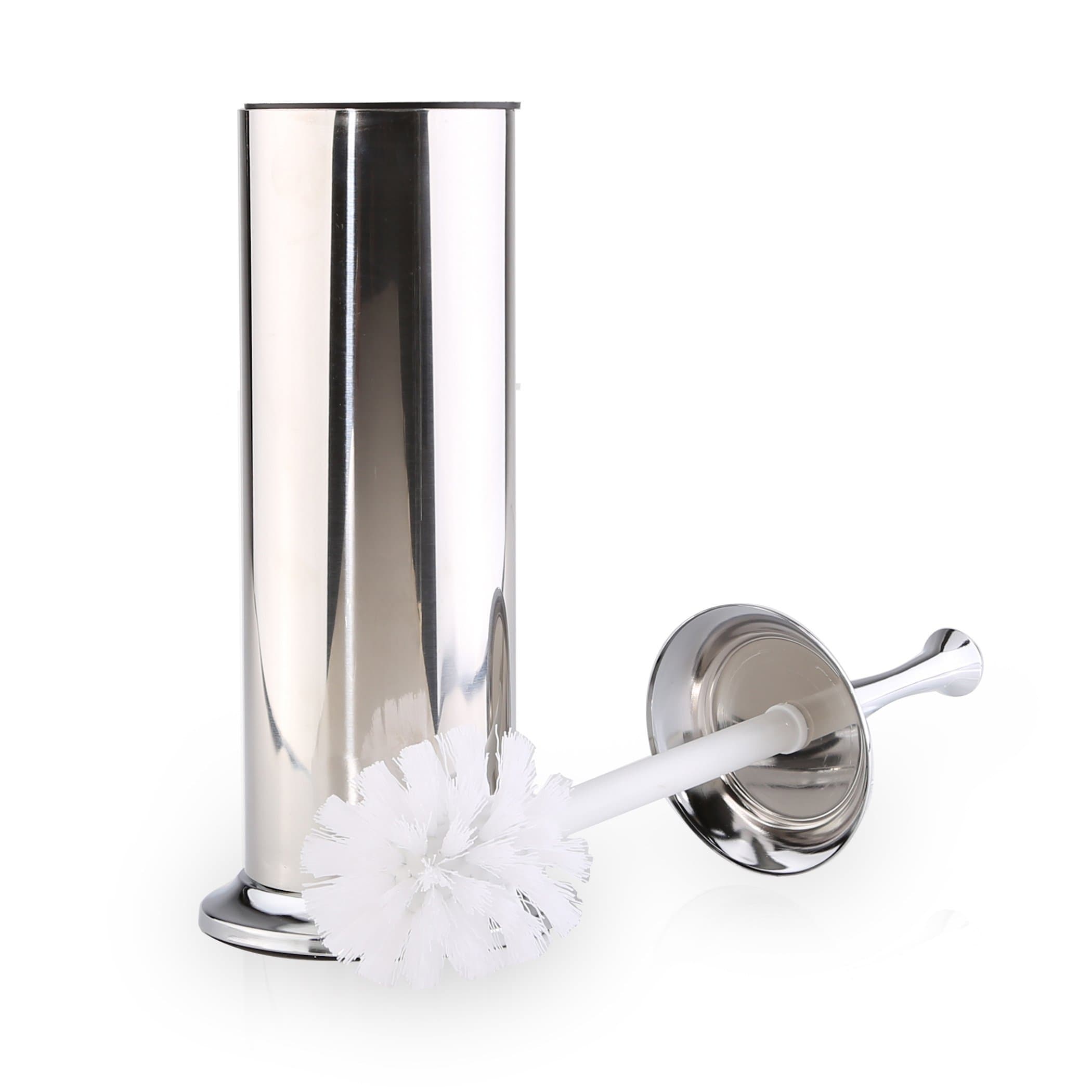 BINO Toilet Brush & Holder with Removable Drip Cup, Polished Chrome