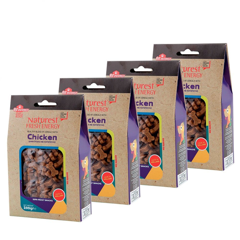 Pet Interest Naturest Semi-Wet Chicken Snacks for Dogs x 4
