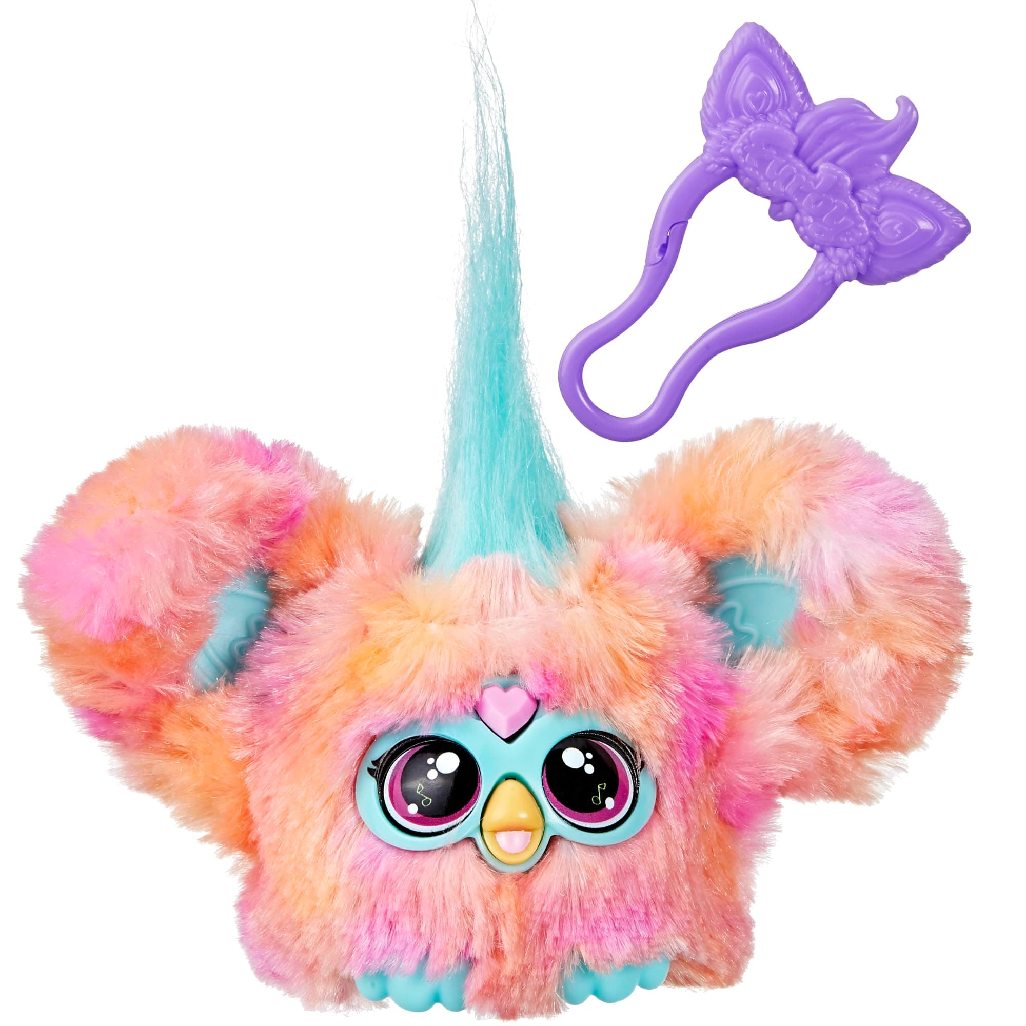 Furblets Ree-Mix Mini Friend, 45+ Sounds & Music, Speaks Only Furbish, Electronic Plush Toys for 6 Year Olds & Up, Coral