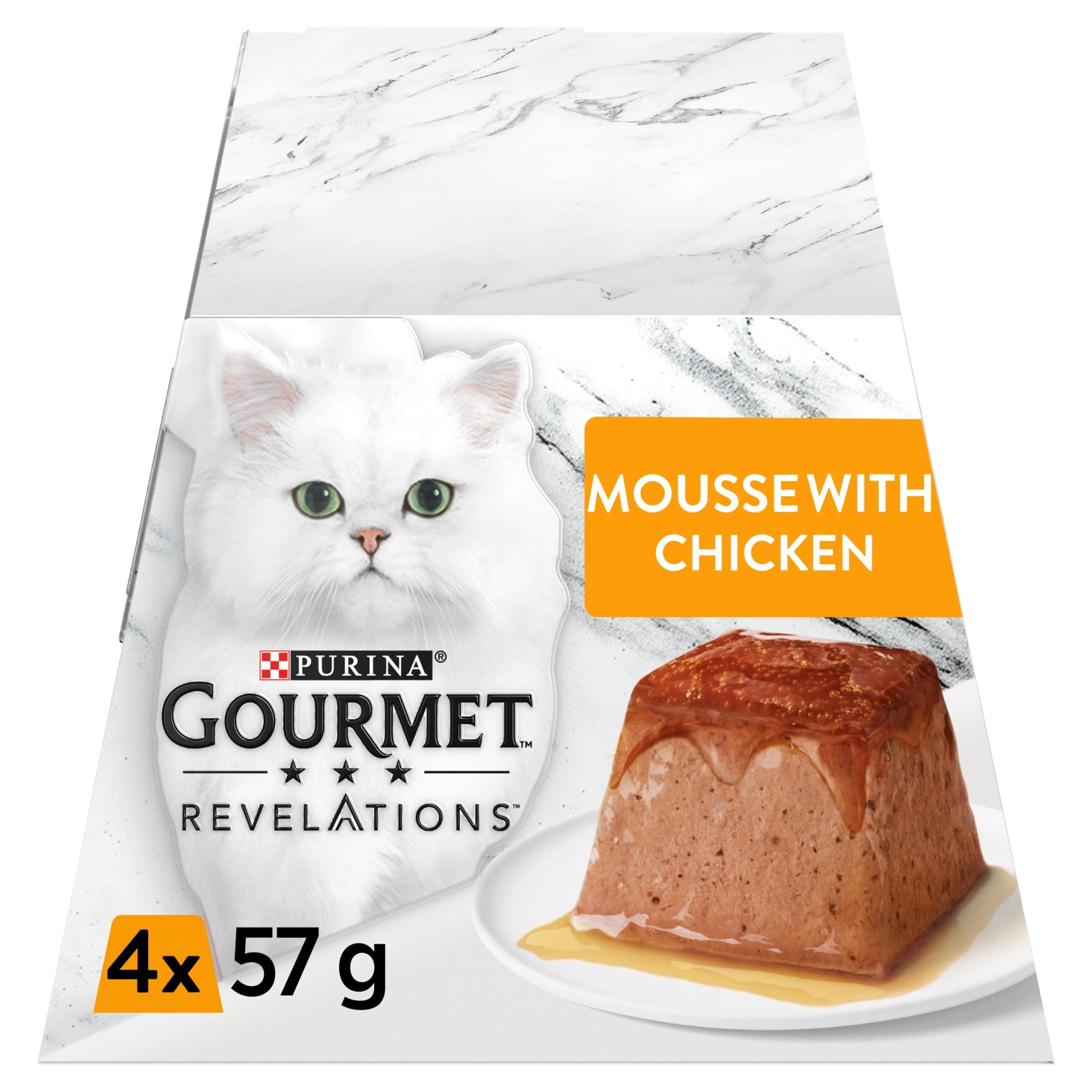 GOURMET Revelations Mousse Chicken Wet Cat Food 4x57g (Pack of 6)