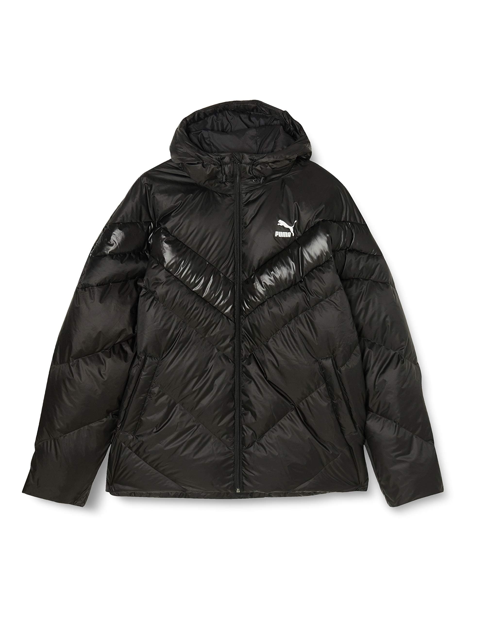 Puma MCS Shiny Puffer Down JKT Herren Jacke Schwarz