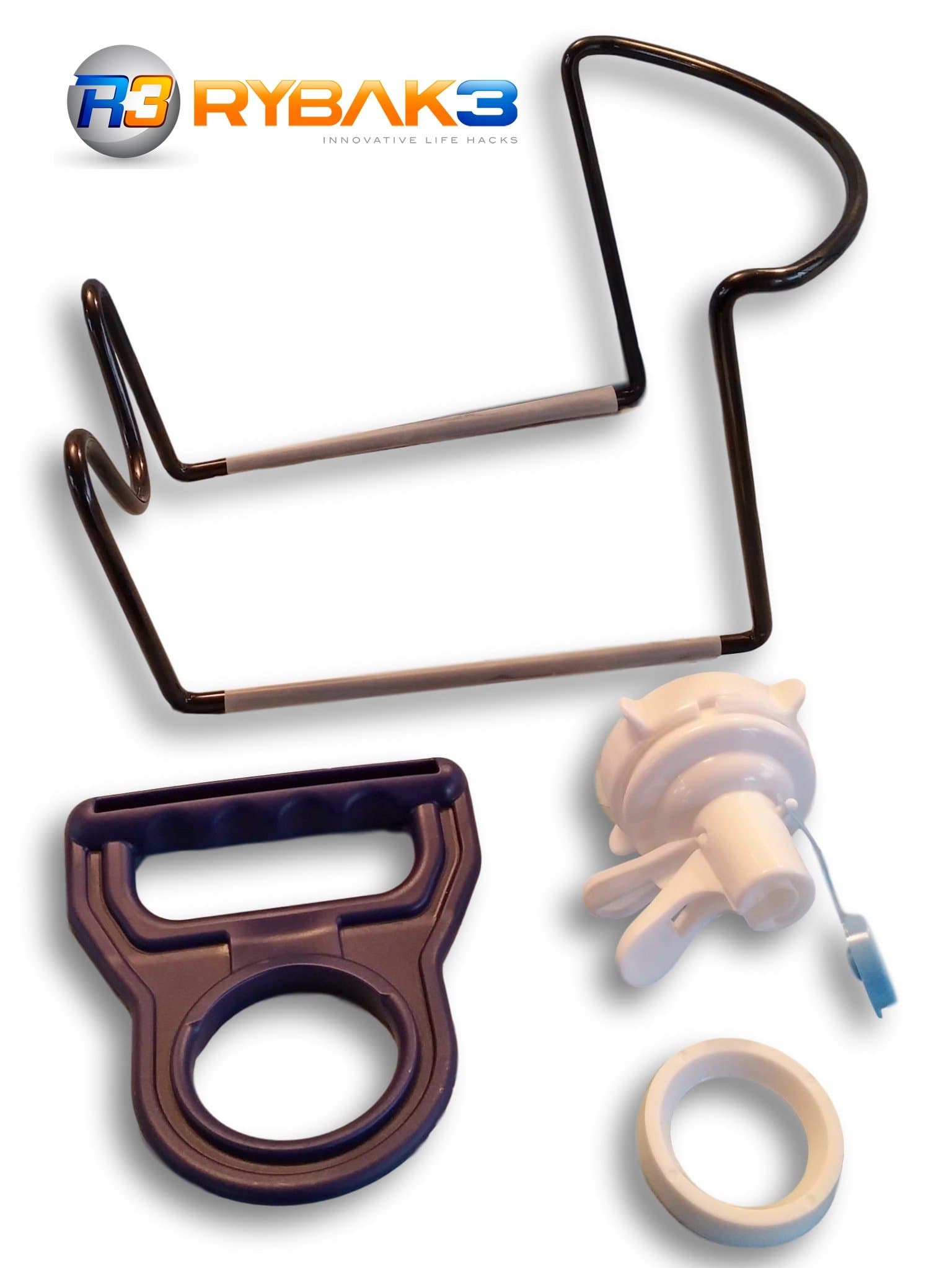 Rybak3 Superior Quality Water Stand SET for Counter ~ Coated Black Stainless Steel