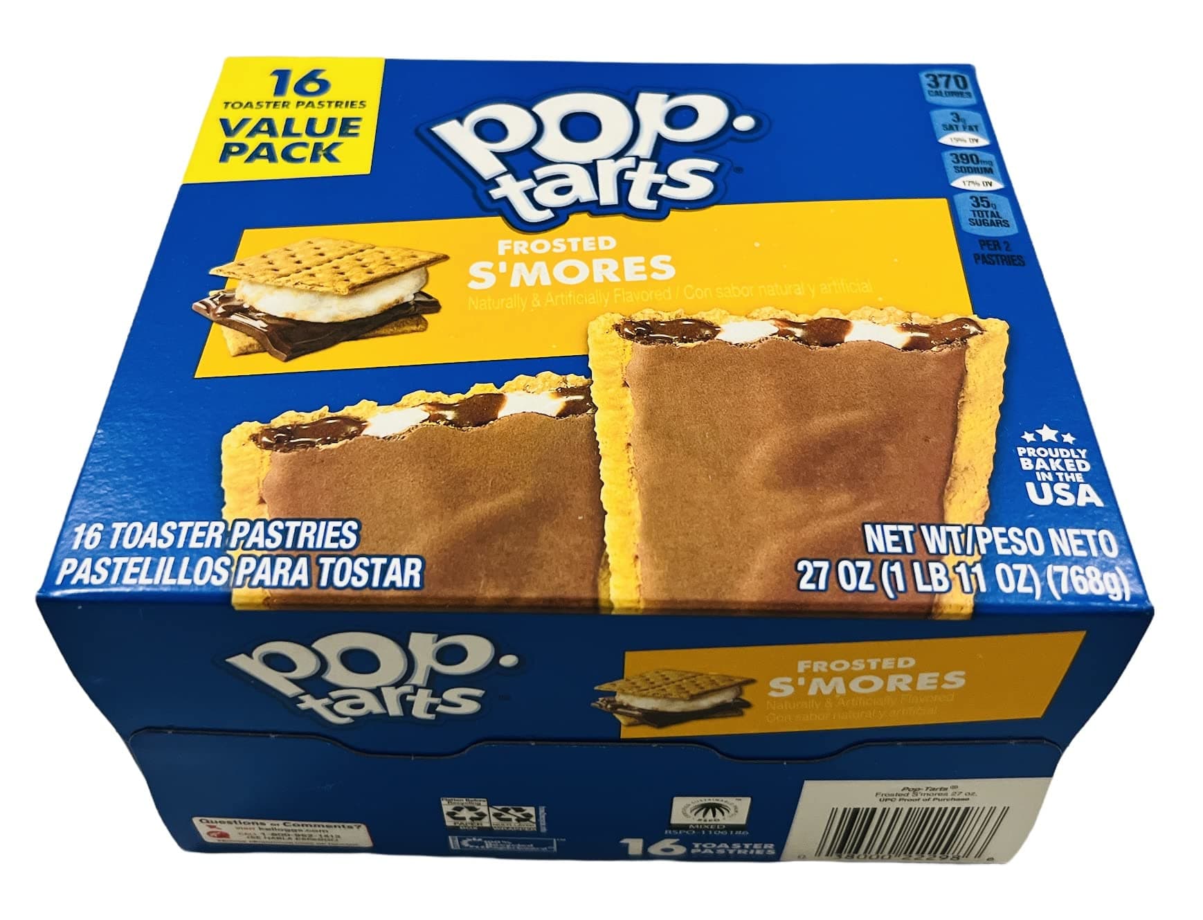 Kellogg's Pop-Tarts Frosted S'mores 16ct Box 29.3oz