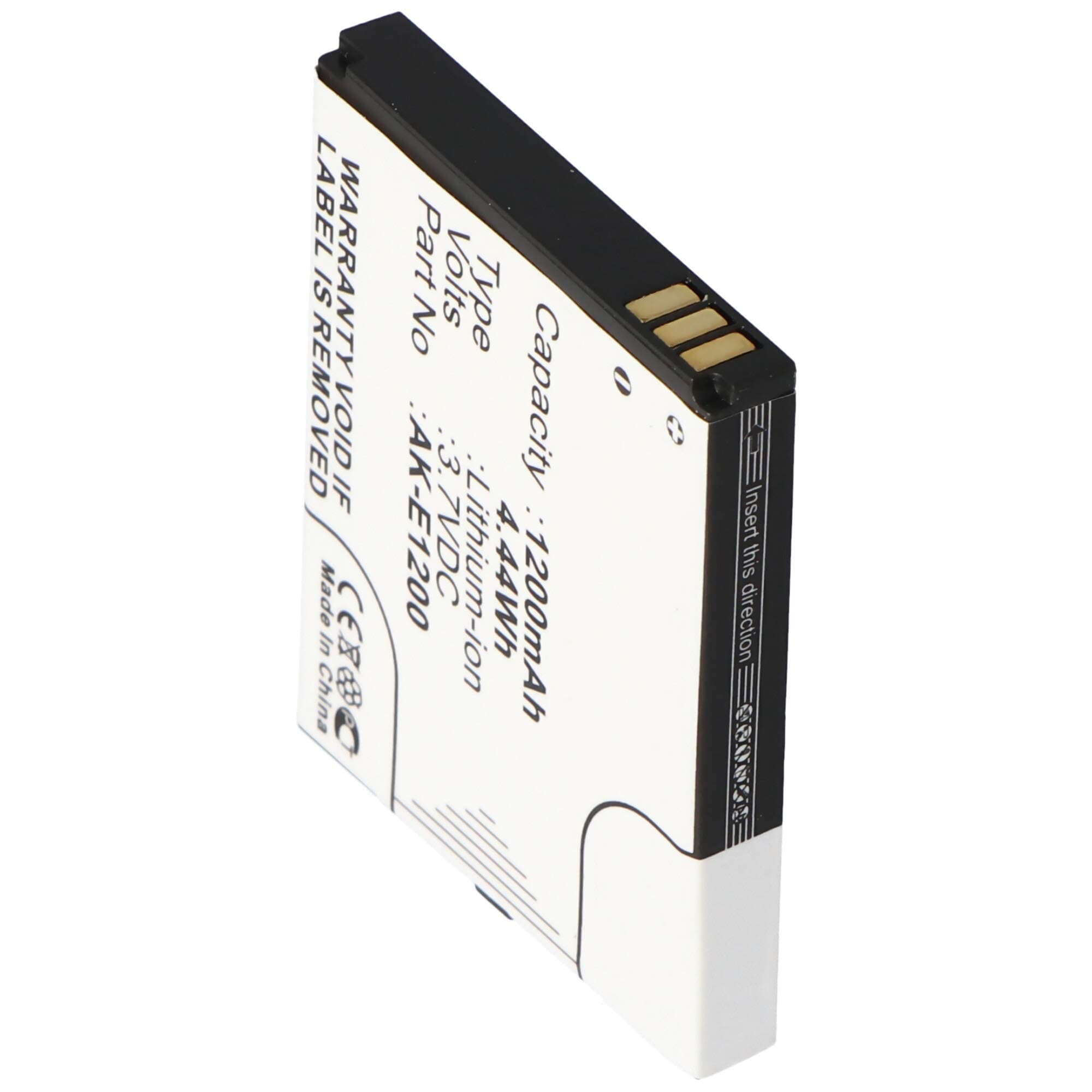 AccuCellBattery for Emporia TELME E1000, E1200, C121, AK-E