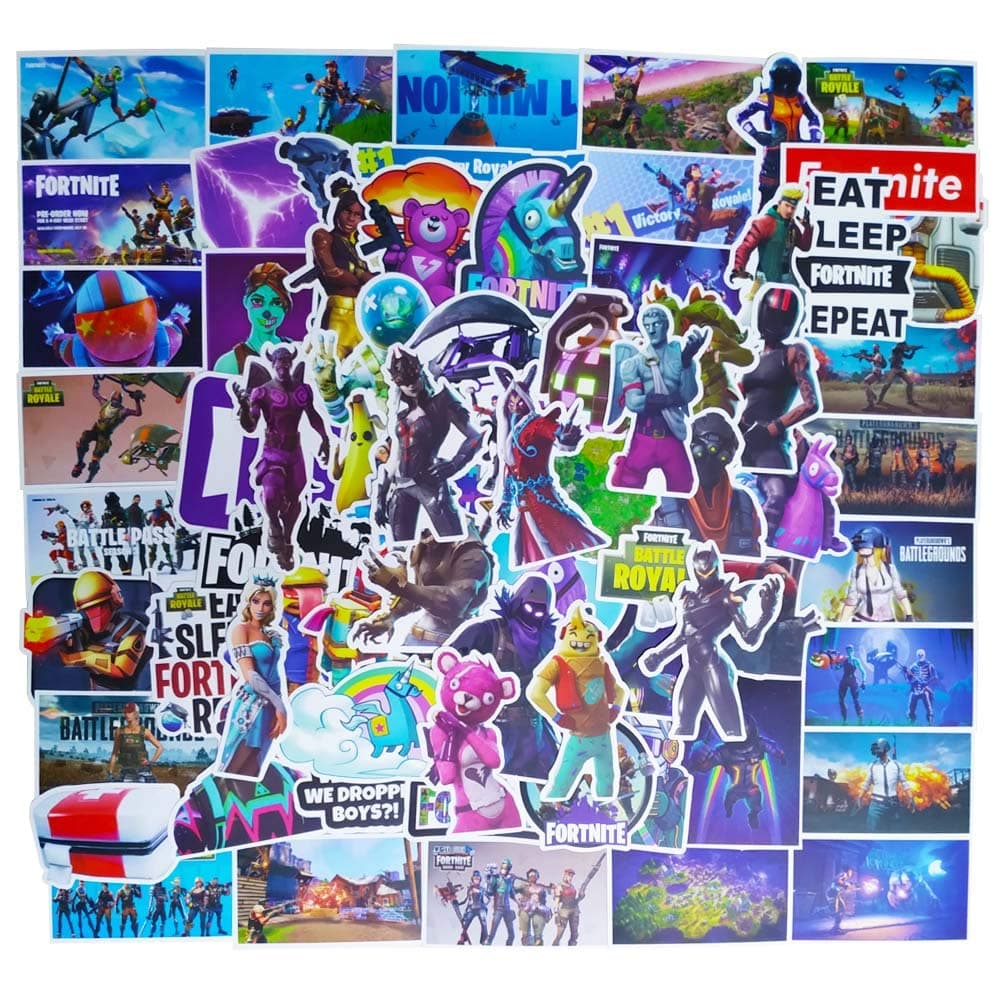Ratgoo Gaming Fan Favor Stickers, 110-Pack Vinyl Waterproof Decals for Computer Laptop Xbox Game Console Hydroflask Luggage Case Bike Motorcycle Car Water Bottle, Gift Choice for Game Fans Party Teens