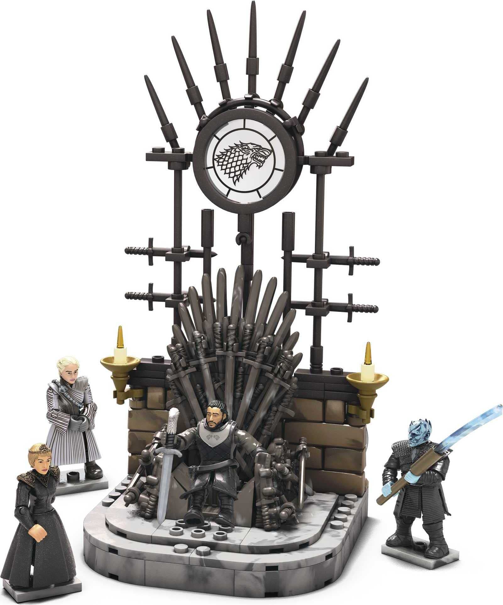 Mega -Mega Construx -Game of Thrones The Iron Throne Construction Set with Character Figures,Building Toys for Collectors (260 Pieces)
