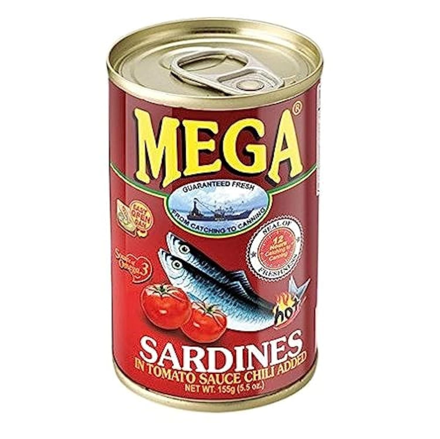 Mega Sardines in Tomato Sauce with Chili 155gm