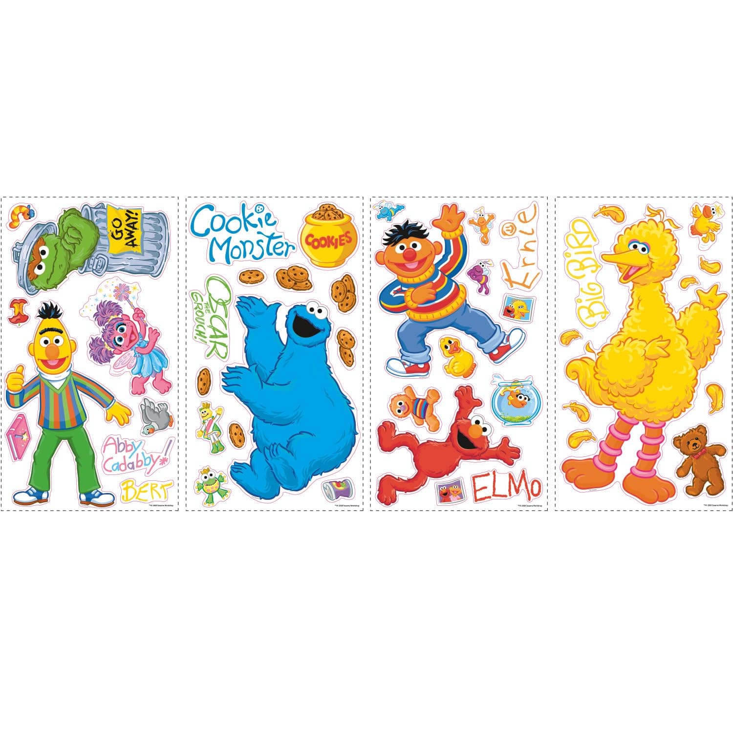 Sesame Street Peel and Stick Wall Decals - RMK1384SCS