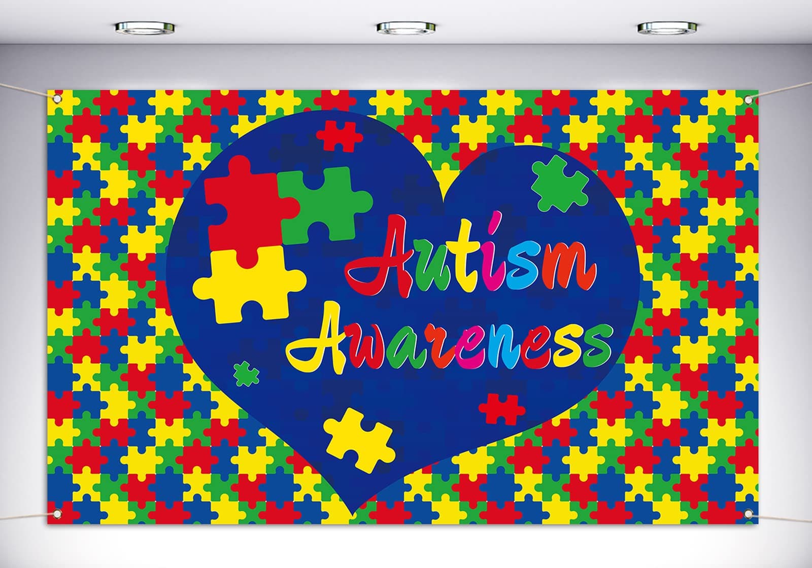 Autism Awareness Photo Booth Backdrop April Asperger Photo Background Party Indoor Outdoor Decoration