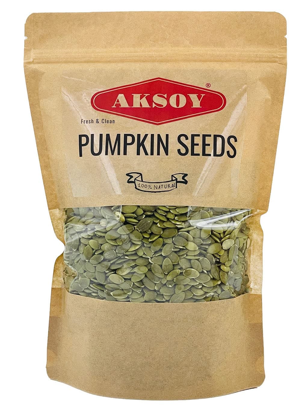 Aksoy Pumpkin Seeds 650Gr | Premium Quality, GMO-Free & Vegan – High in Protein & Fiber, Perfect for Snacking, Baking, Salads, Healthy Recipes & More Ideas