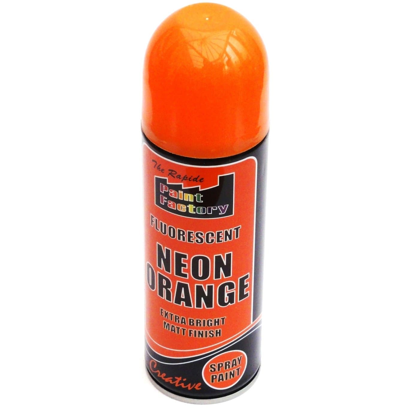 3 x Fluorescent Neon Orange Spray Paint Matt 225ml Auto Car Creative Paint