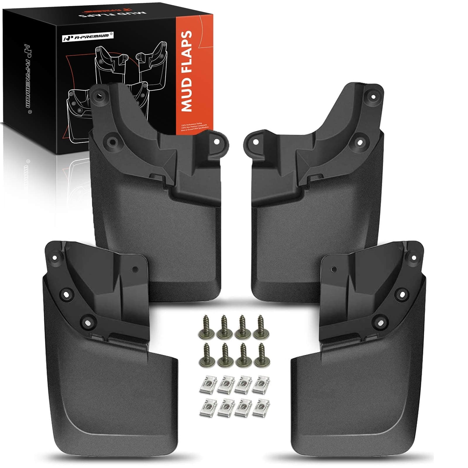 A-Premium Mud Flaps for Toyota Tacoma 2016-2023, No Drilling Required Splash Guards with Hardware Accessories, 4 Pack Front and Rear Mud Guards (Doesn't Fit SR Model)