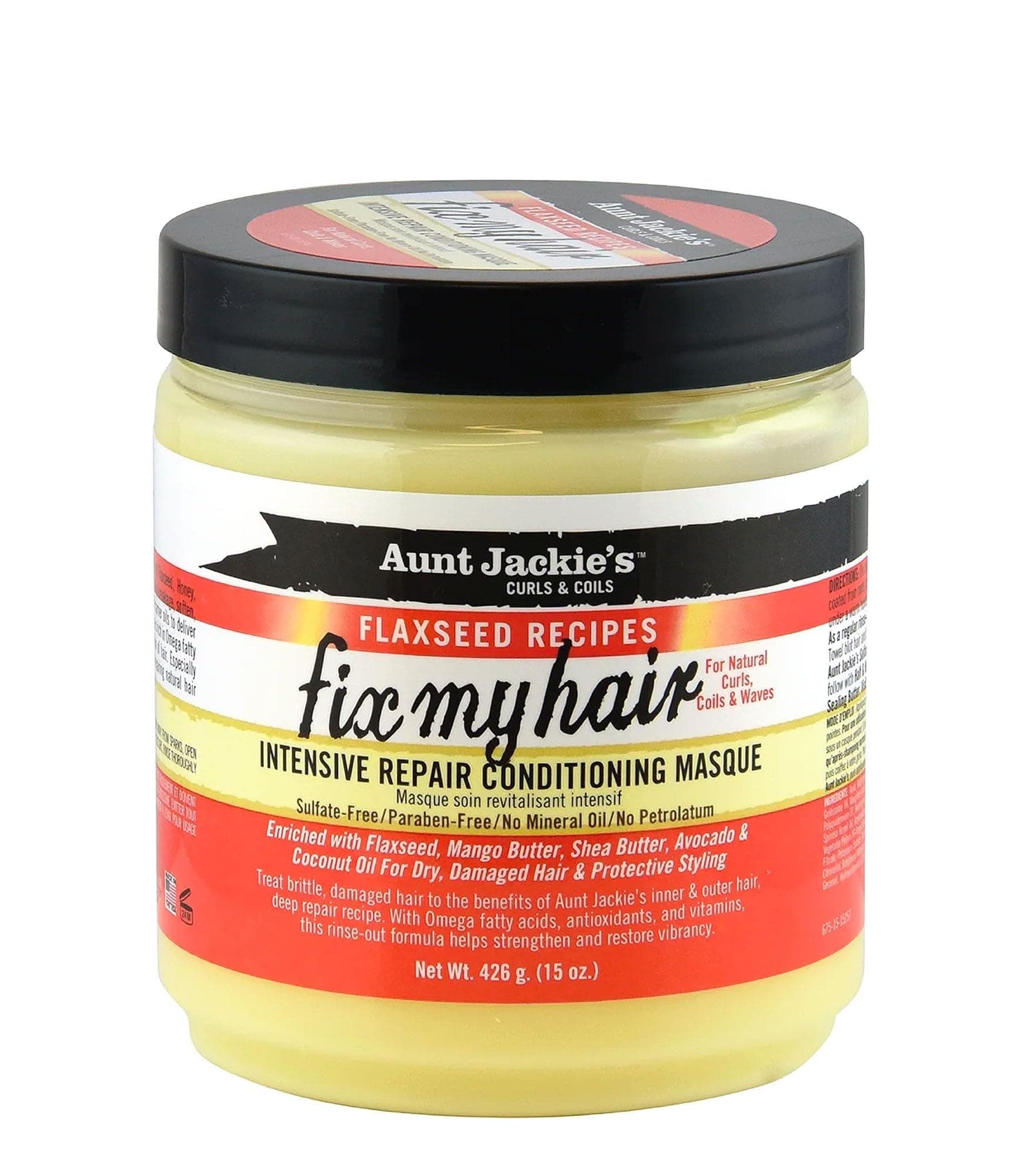 Aunt Jackie's Flaxseed Recipe Fix My Hair 15oz