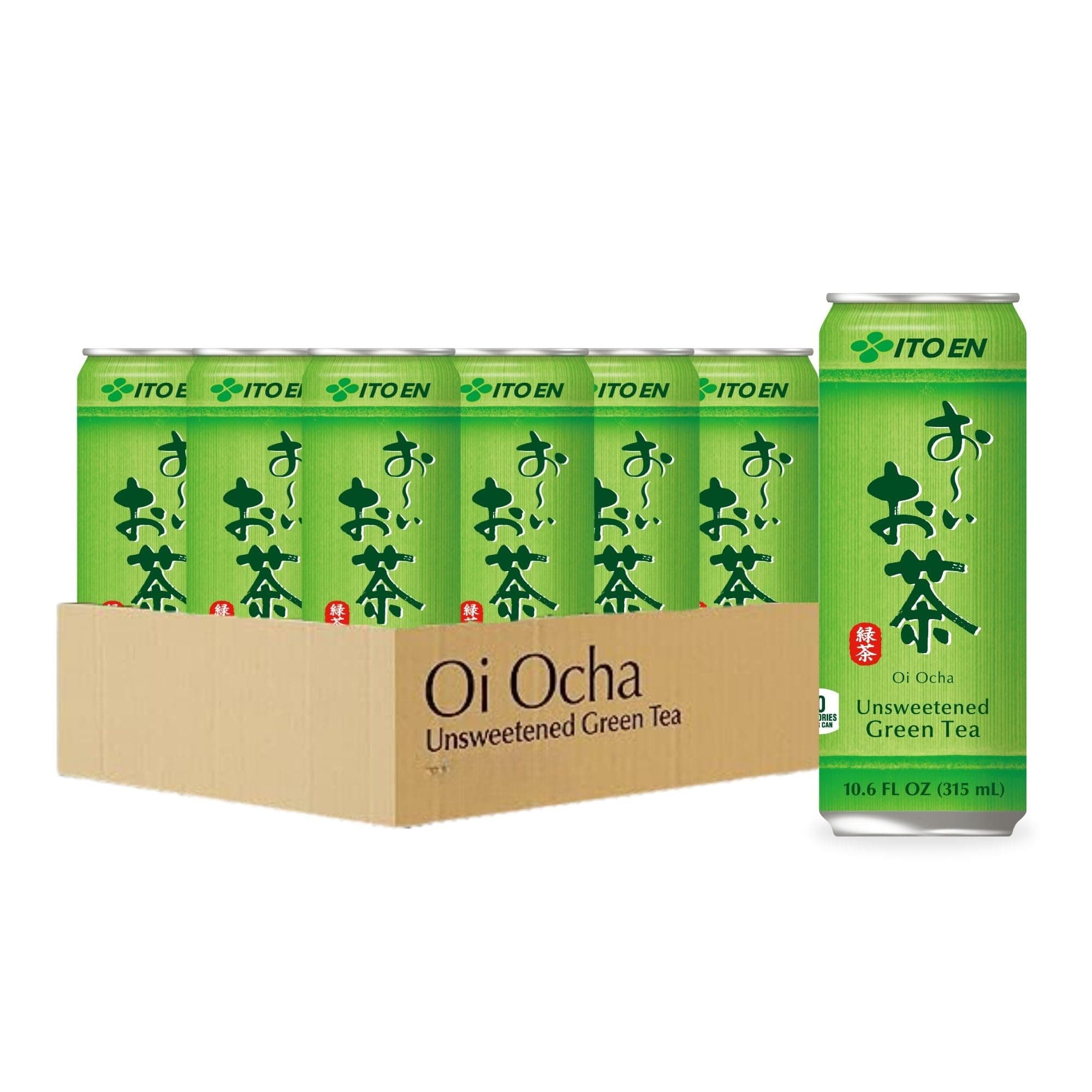 Oi Ocha Green Tea, Unsweetened, 10.6 Ounce (Pack of 12)
