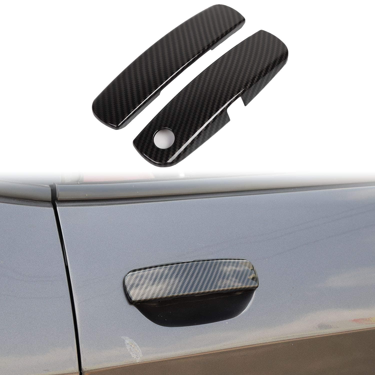 Voodonala for Challenger Door Handle Trim for 2012-2022 Dodge Challenger, ABS Yellow 2pcs