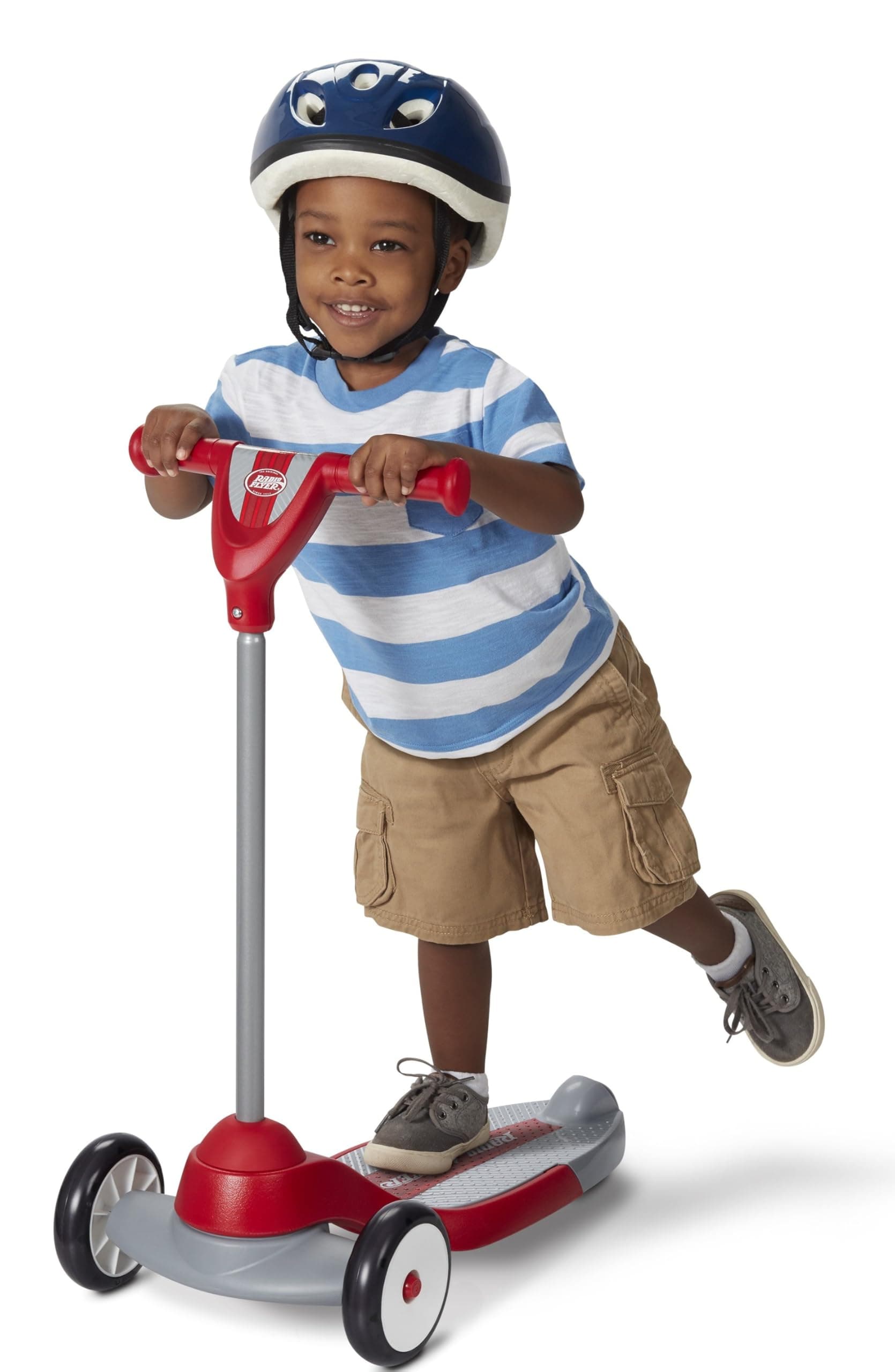 Radio Flyer My 1st Scooter, Red, For Kids 2-5 Years Old, Extra Wide Base for Balance, 2 Front Wheels for Added Stability, Easy to Use Foot Brake, 3 Wheel Scooter for Kids, (Amazon Exclusive)