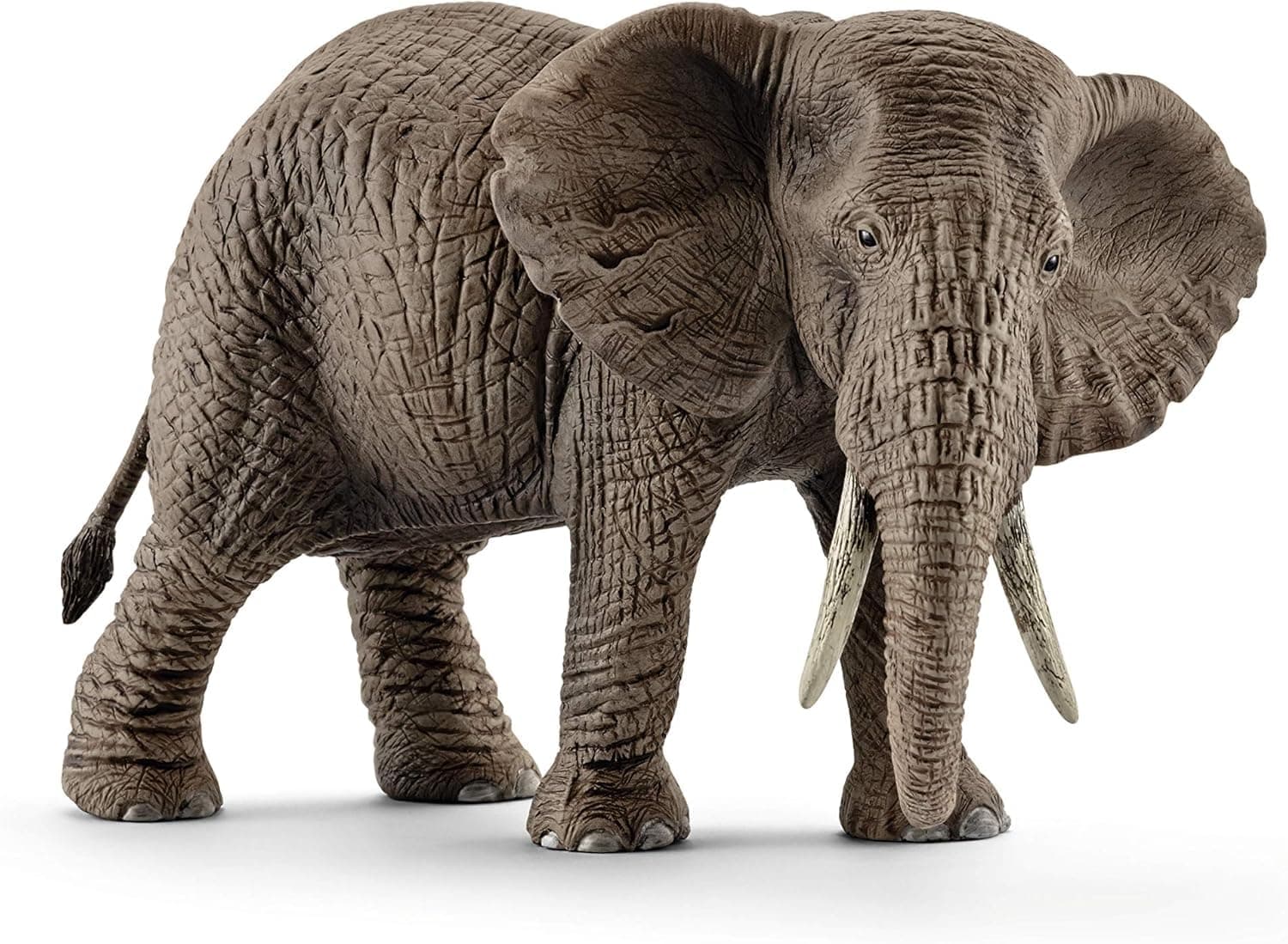 SCHLEICH Wild Life - 6” Female African Elephant Toy with Realistic Tusks and Textured Skin - Durable Safari Animal Figurine for Imaginative Play - Wildlife Figure Educational Toy for Kids 3+ | 14761
