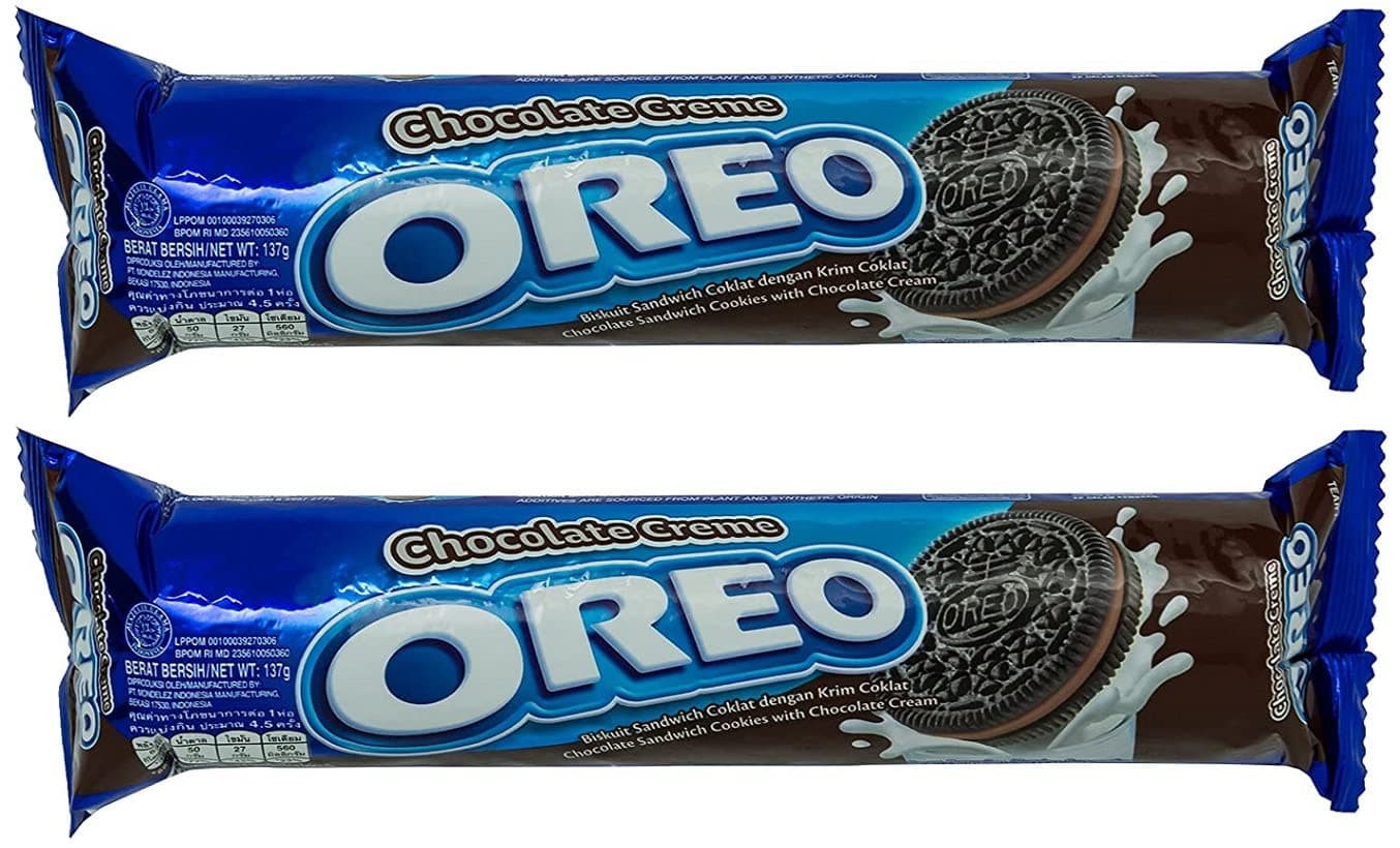 Oreo Chocolate Creme Sandwich Cookies 133g Pack Of 2 (Imported)