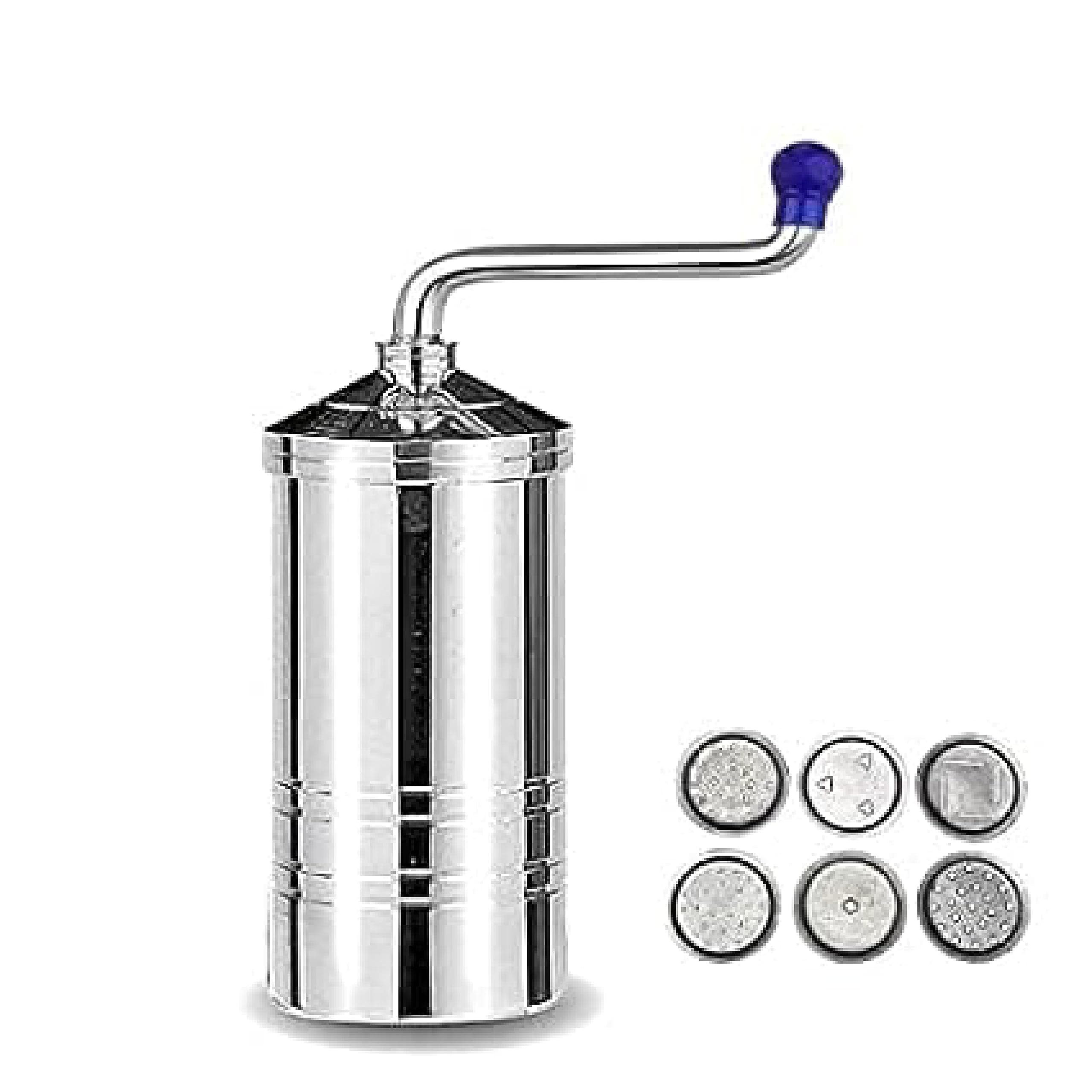 SR Stainless Steel Sev Sancha Machine/Muruku Maker with 6 Jali, Kitchen Tools of Namkeen and Snacks Maker Stainless Steel
