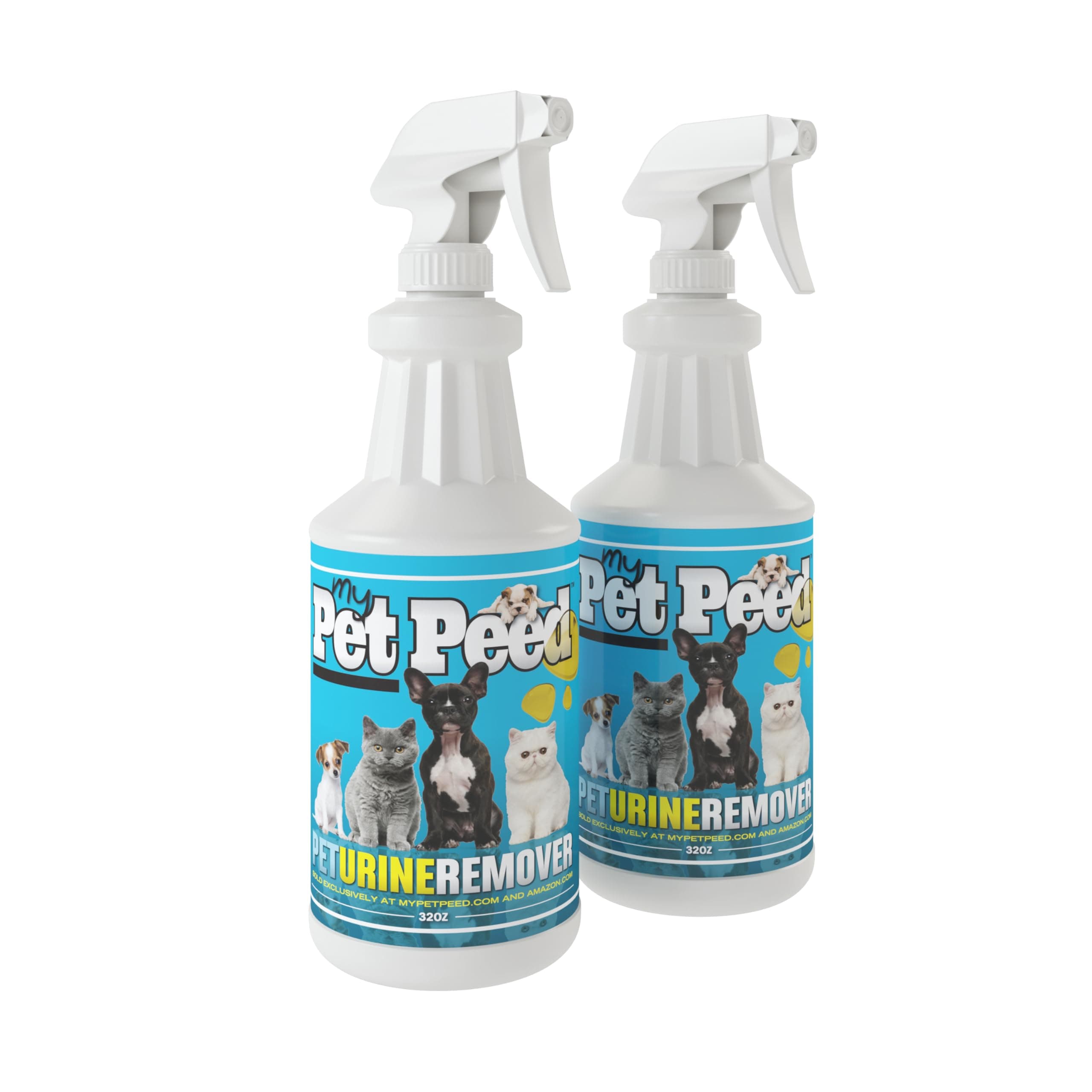 Pet Stain & Odor Remover (Two Pack - 32oz Spray Bottles)
