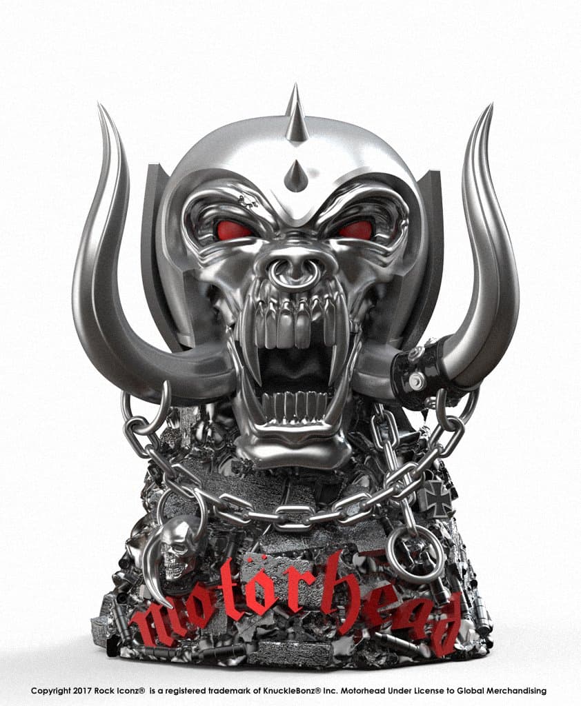 Knucklebonz Motorhead Limited Edition Collectible Statue - The Warpig Rock Iconz, Officially Licensed by Motorhead, Includes CoA