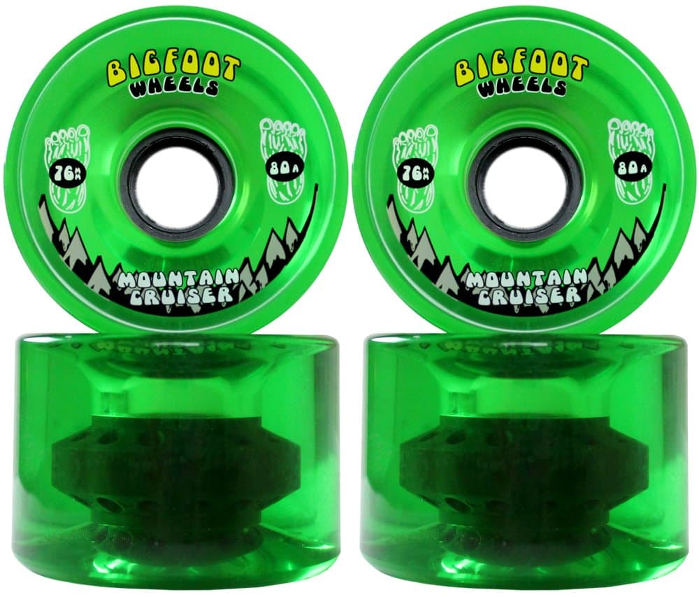 Bigfoot Longboard Wheels 76mm 80A SHR Mountain Cruisers