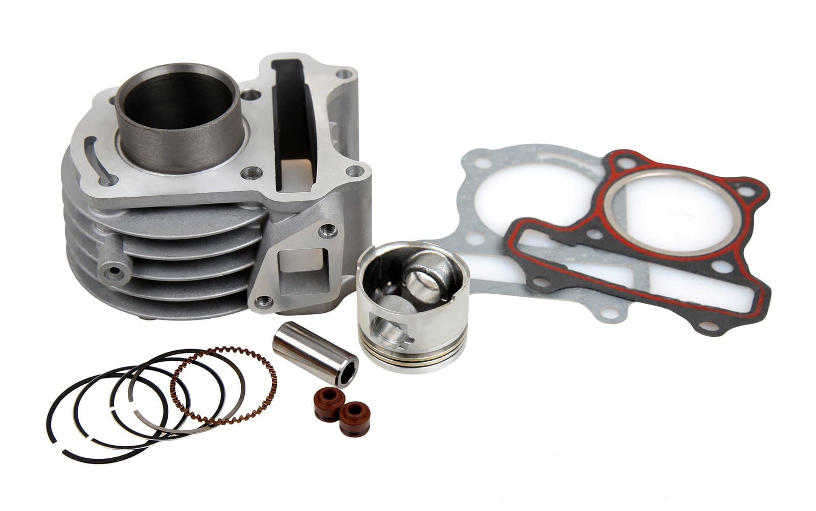 Aluminum Motorcycle Cylinder Kit GY6 60 Bore 44mm for Honda Engine 60cc Scooter (GY6-60)