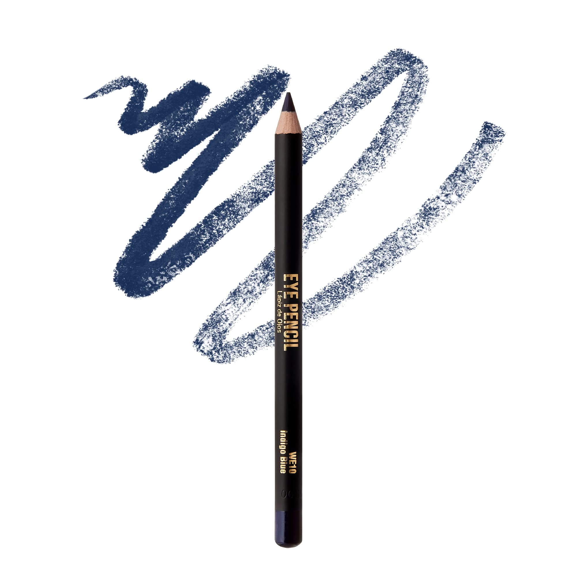 Professional Slim Eye Pencil, Creamy Soft Eye Liner, Smooth Long-Lasting Rich Eyeline Color, Natural Eye Makeup, Water-Resistant (Indigo Blue)
