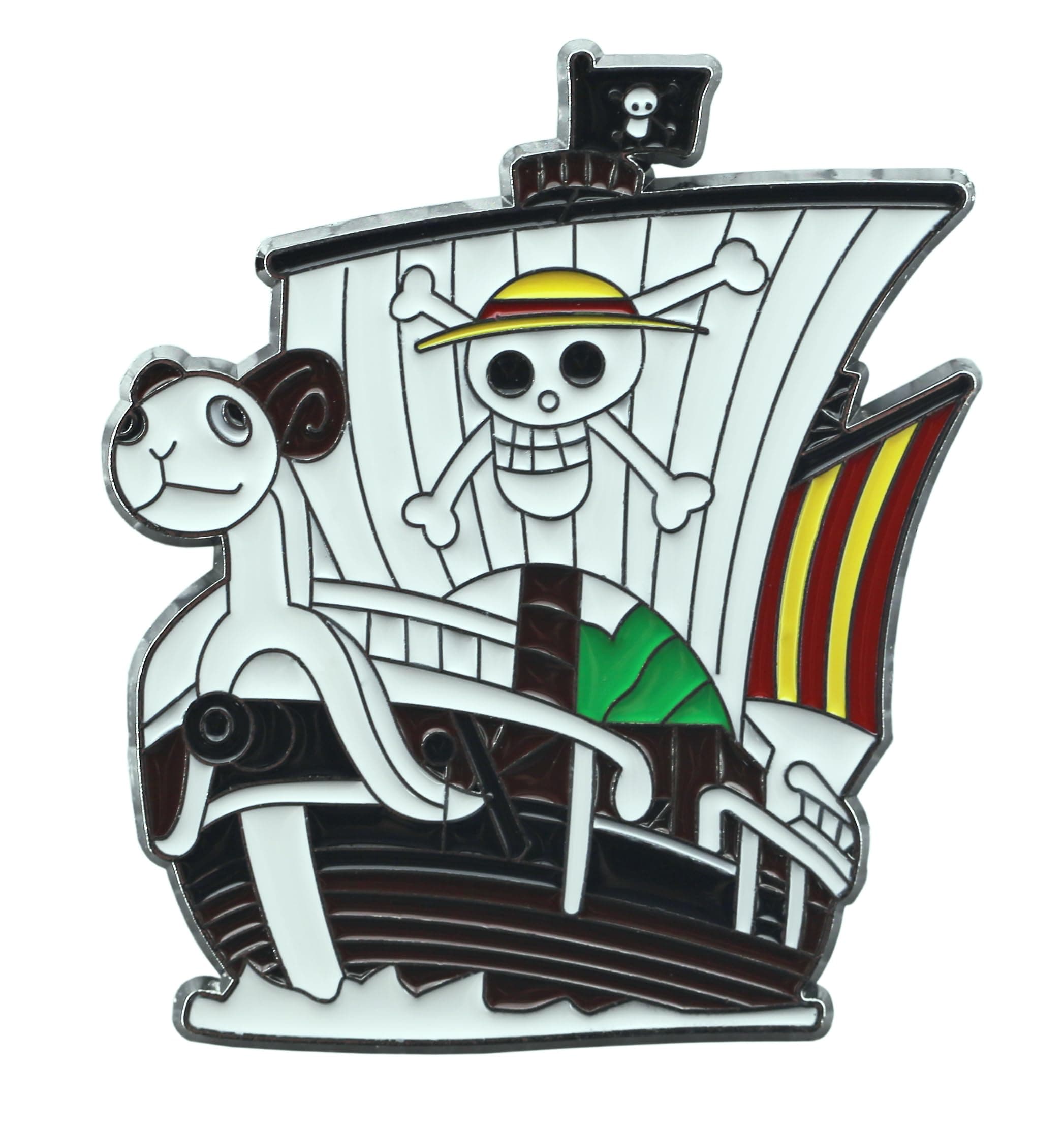 Anime characters Monkey D Luffy badge Going Merry badge