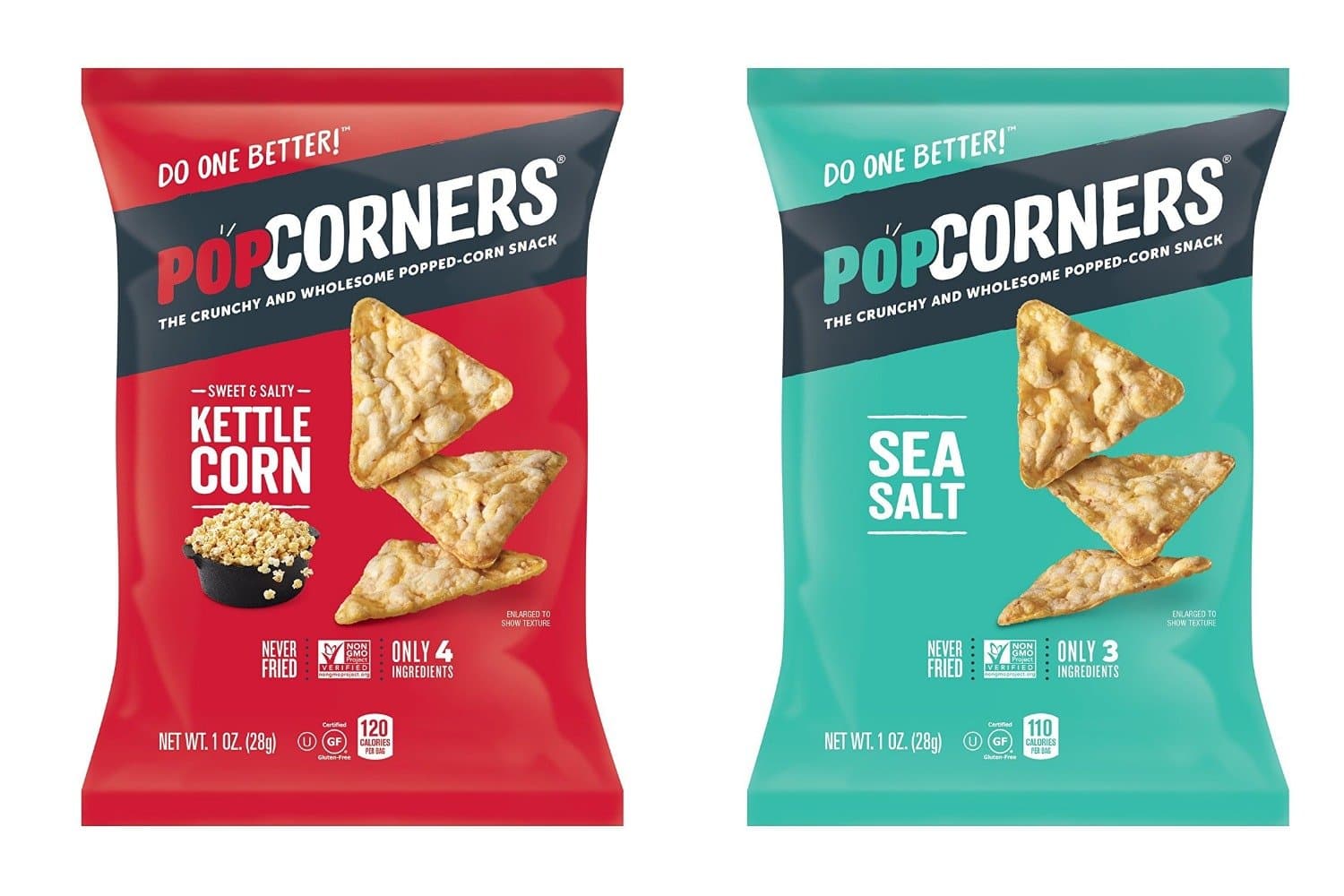 Popcorners Origanal Flavor Mix- Half Kettle/ Half Sea Salt (30 pack (15 Kettle/ 15 Sea Salt))